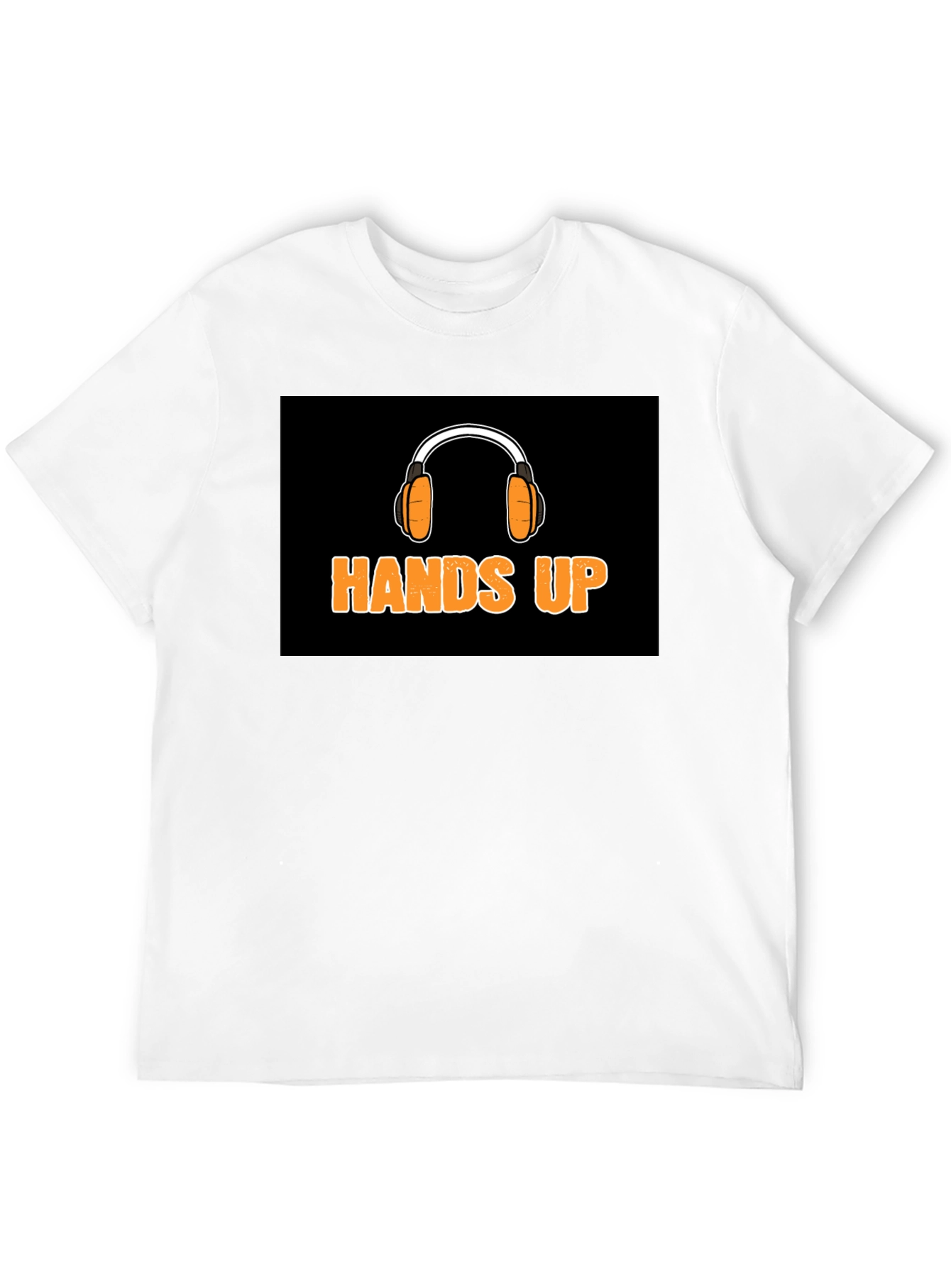 Hands Up Headphones Graphic T-Shirt