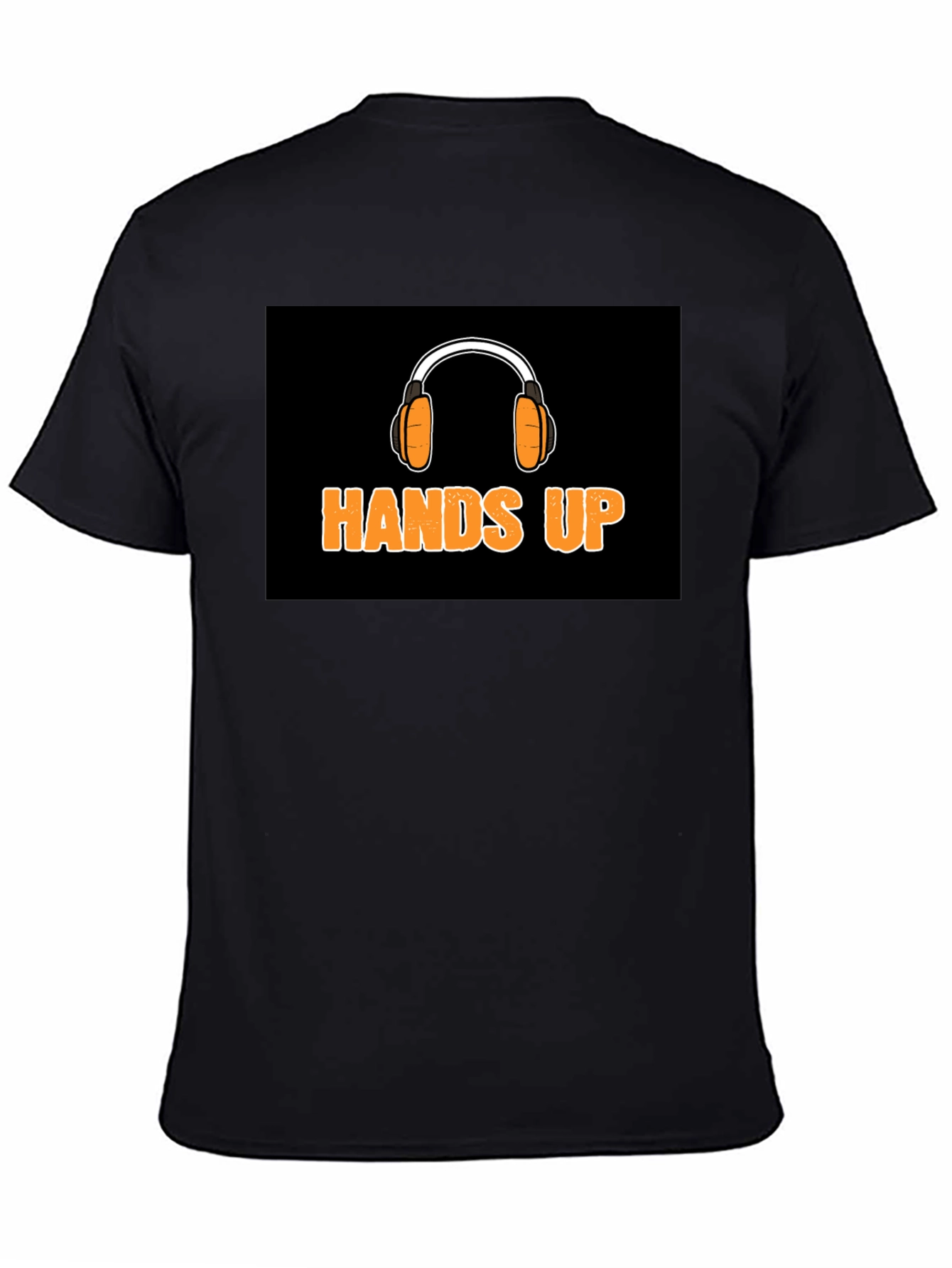 Hands Up Headphones Graphic T-Shirt