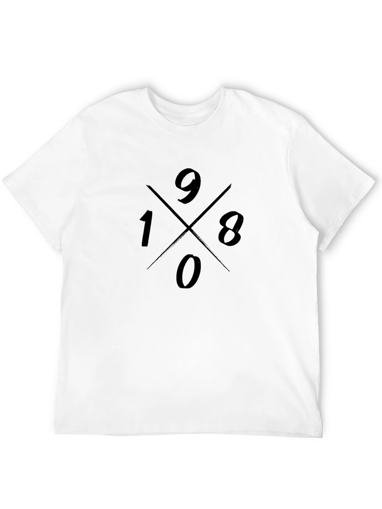 9180 Graphic Print Black T-Shirt