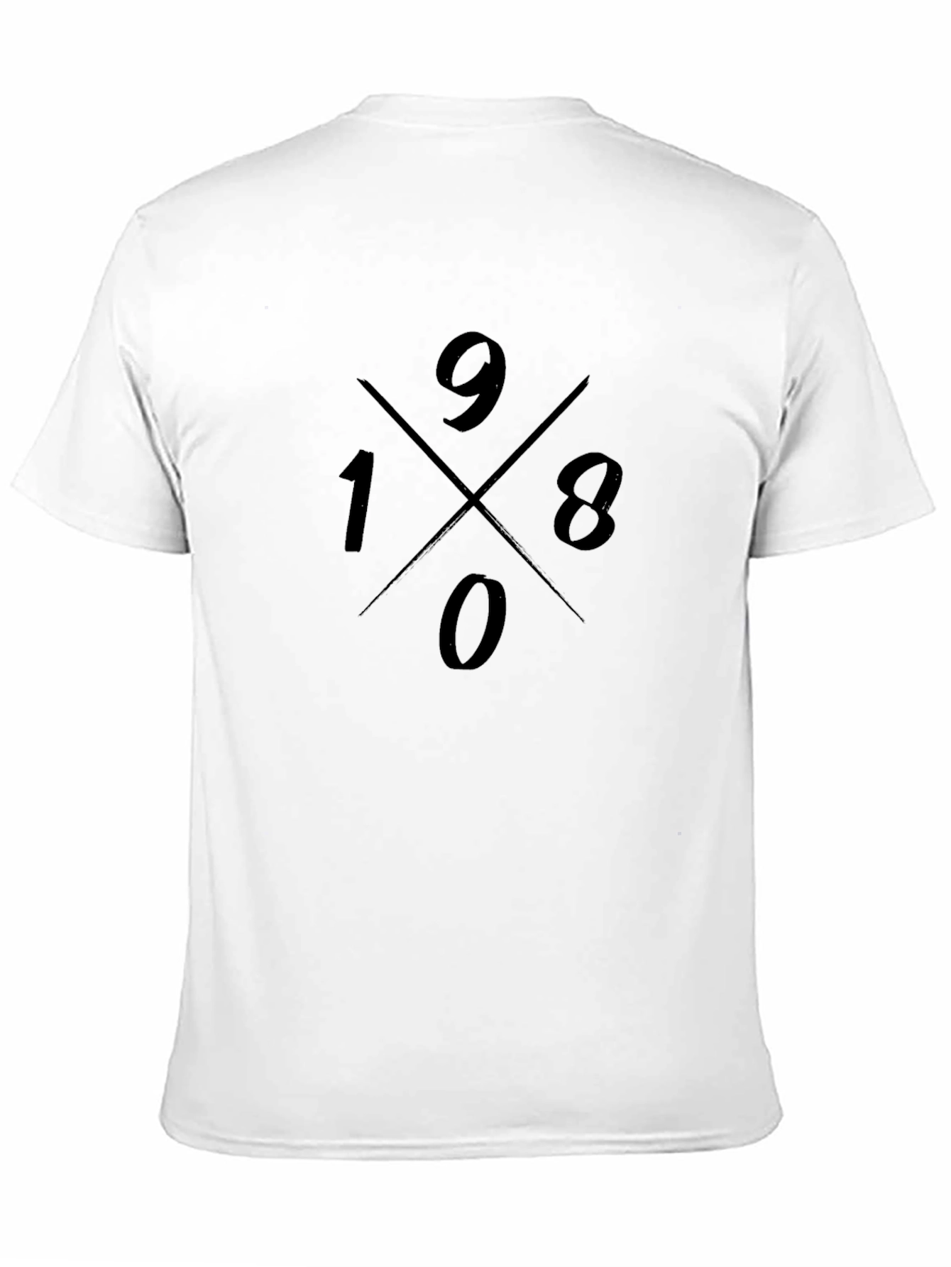 9180 Graphic Print Black T-Shirt
