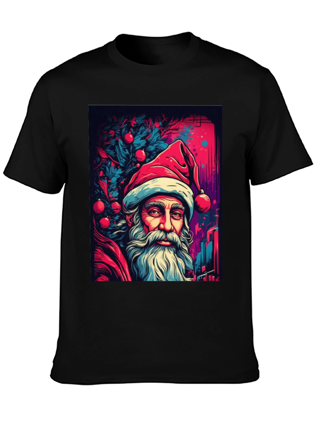 Santa T-Shirt - Christmas Graphic Tee