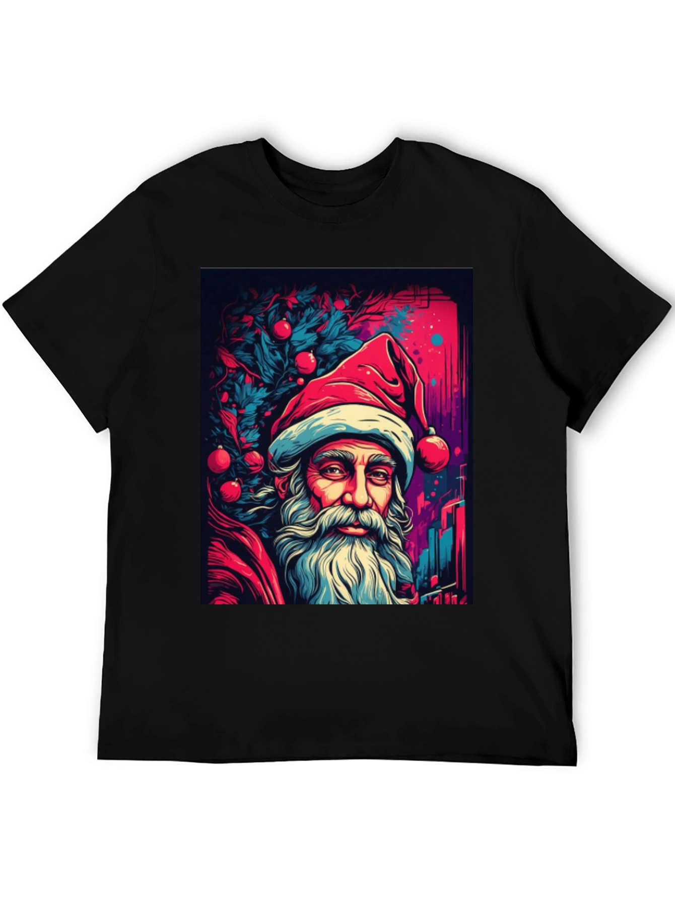 Santa T-Shirt - Christmas Graphic Tee