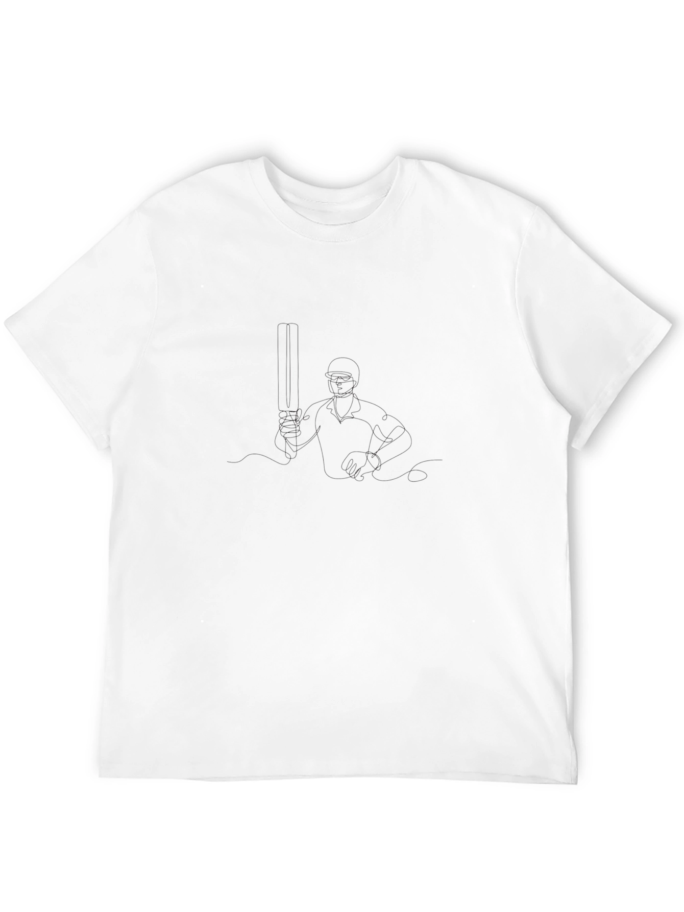 Mens Solid Black Crew Neck T-Shirt