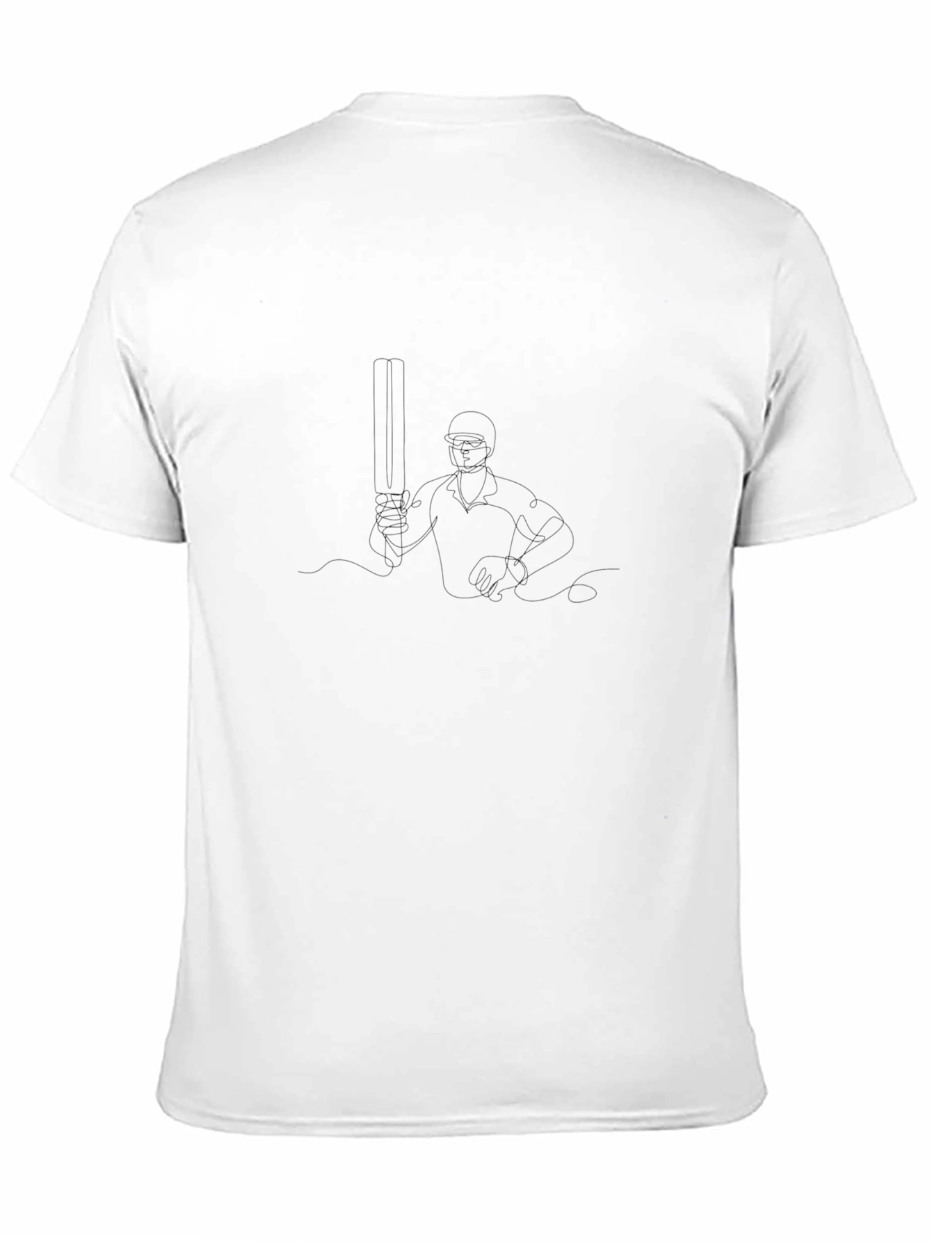 Mens Solid Black Crew Neck T-Shirt