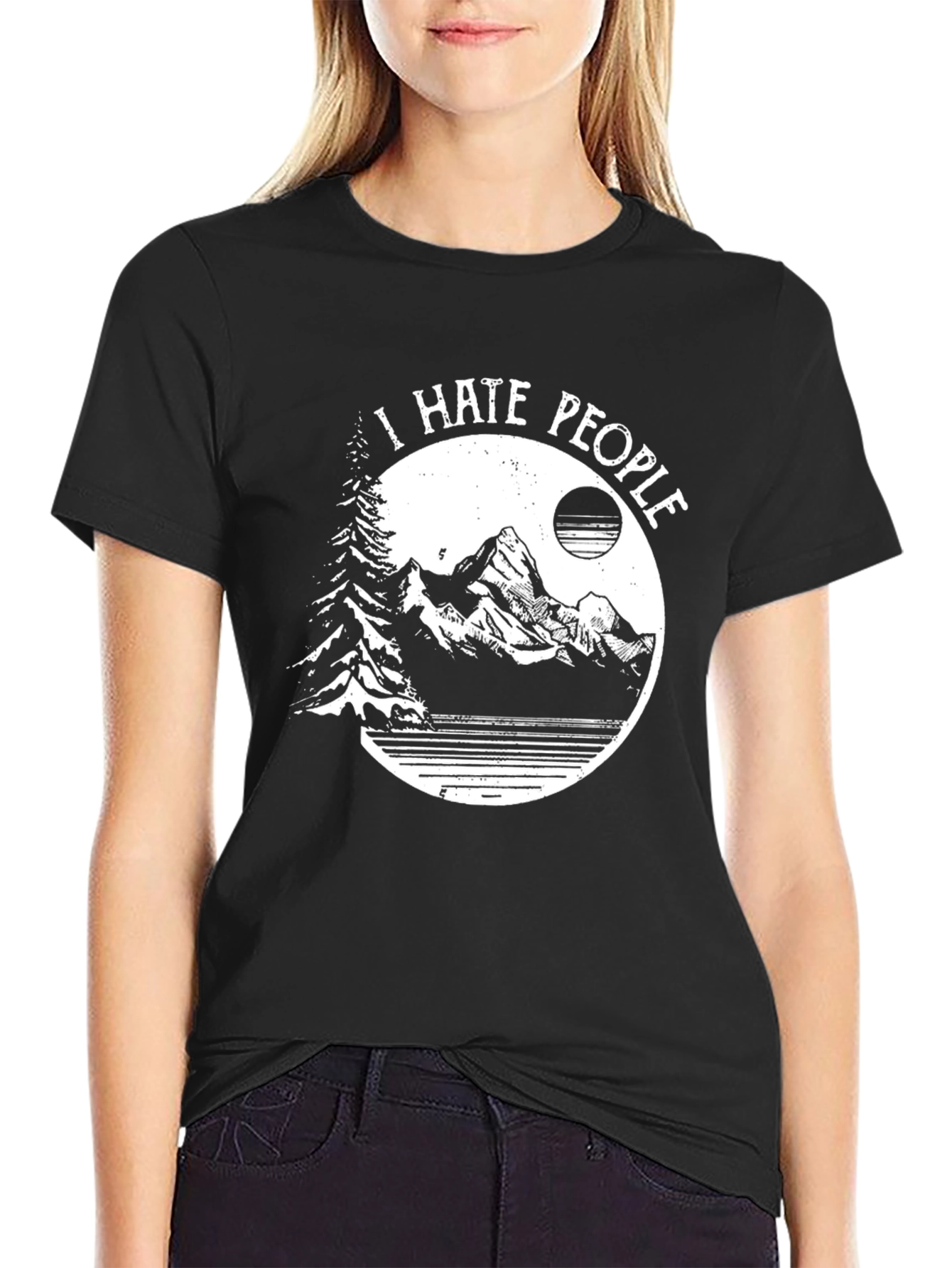 I Hate People Mountain Graphic Tee