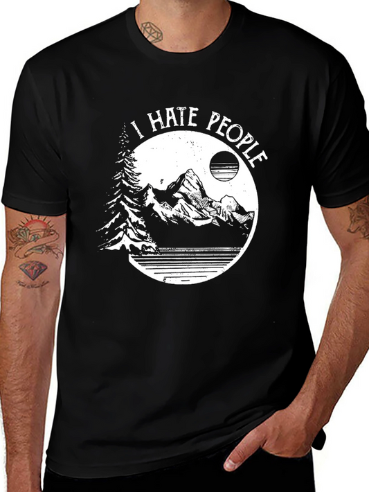 I Hate People Mountain Graphic Tee