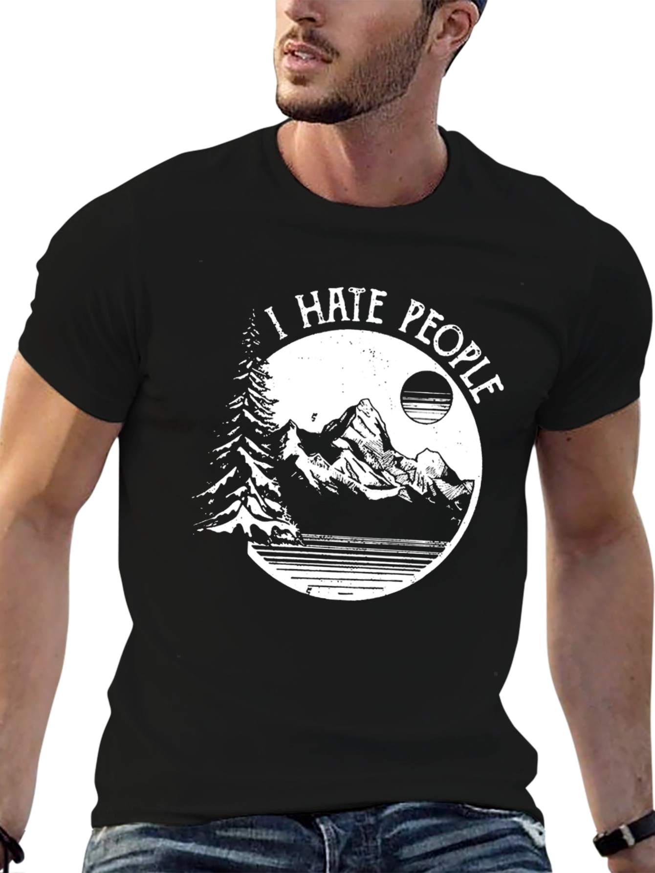 I Hate People Mountain Graphic Tee