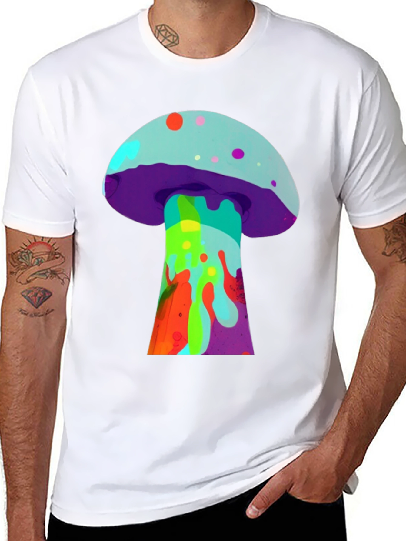 Psychedelic Mushroom Graphic Tee
