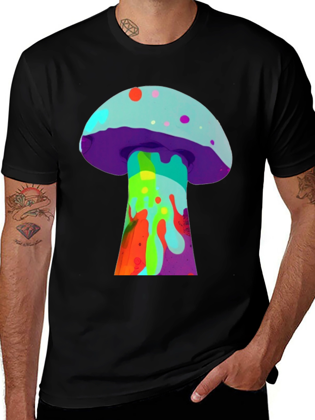 Psychedelic Mushroom Graphic Tee