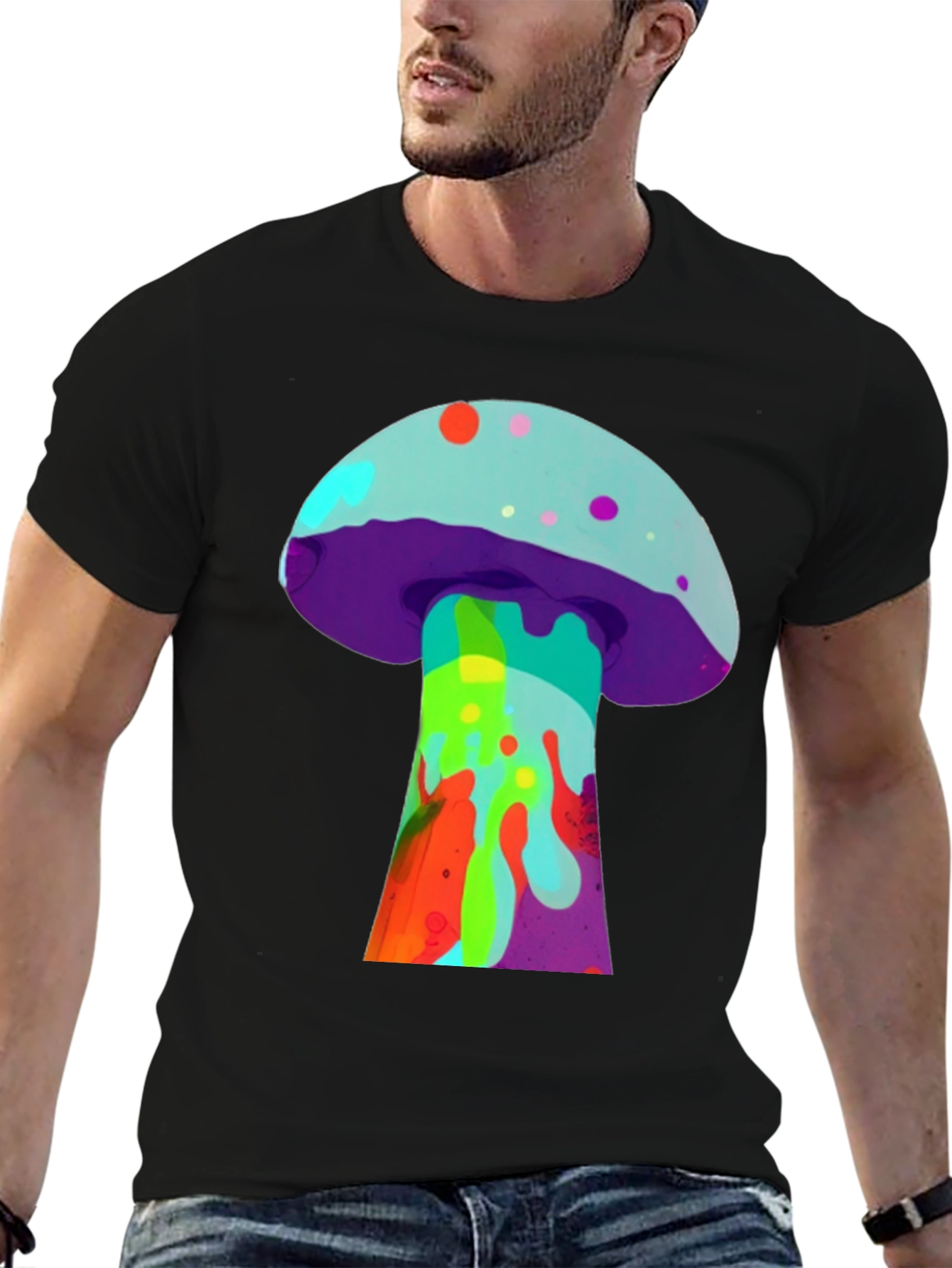 Psychedelic Mushroom Graphic Tee