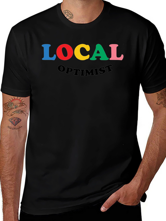 Local Optimist Graphic Tee - Colorful Lettering