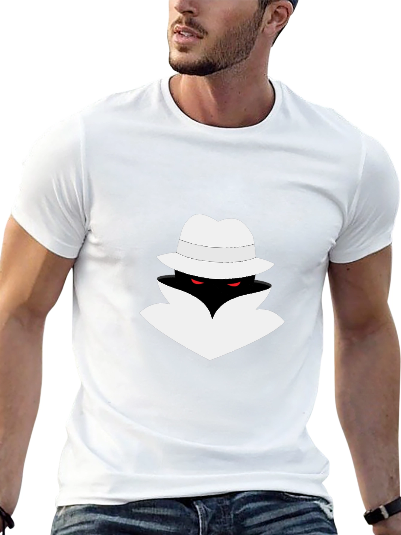 Mystery Man Graphic Tee - Black T-Shirt