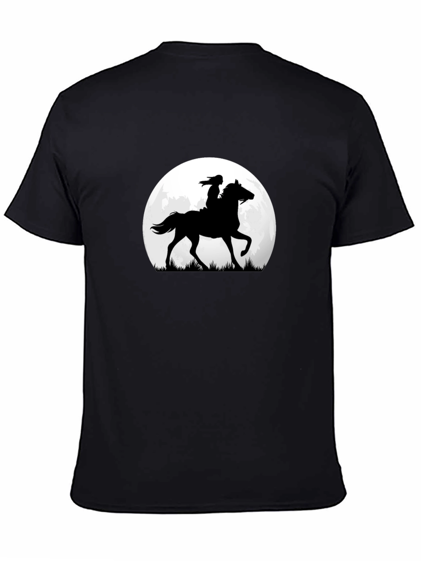 Horse & Rider Silhouette Moon Graphic Tee