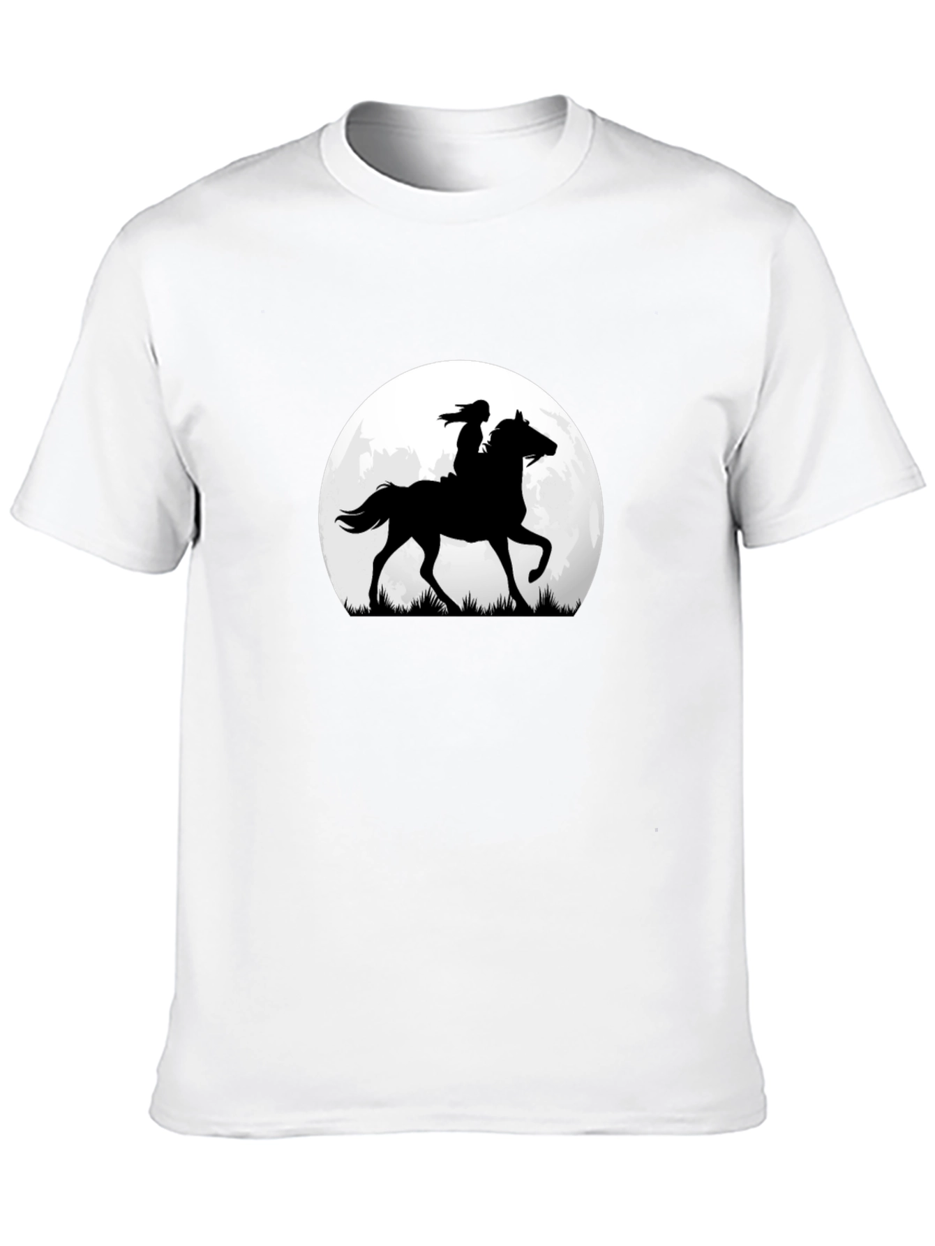 Horse & Rider Silhouette Moon Graphic Tee