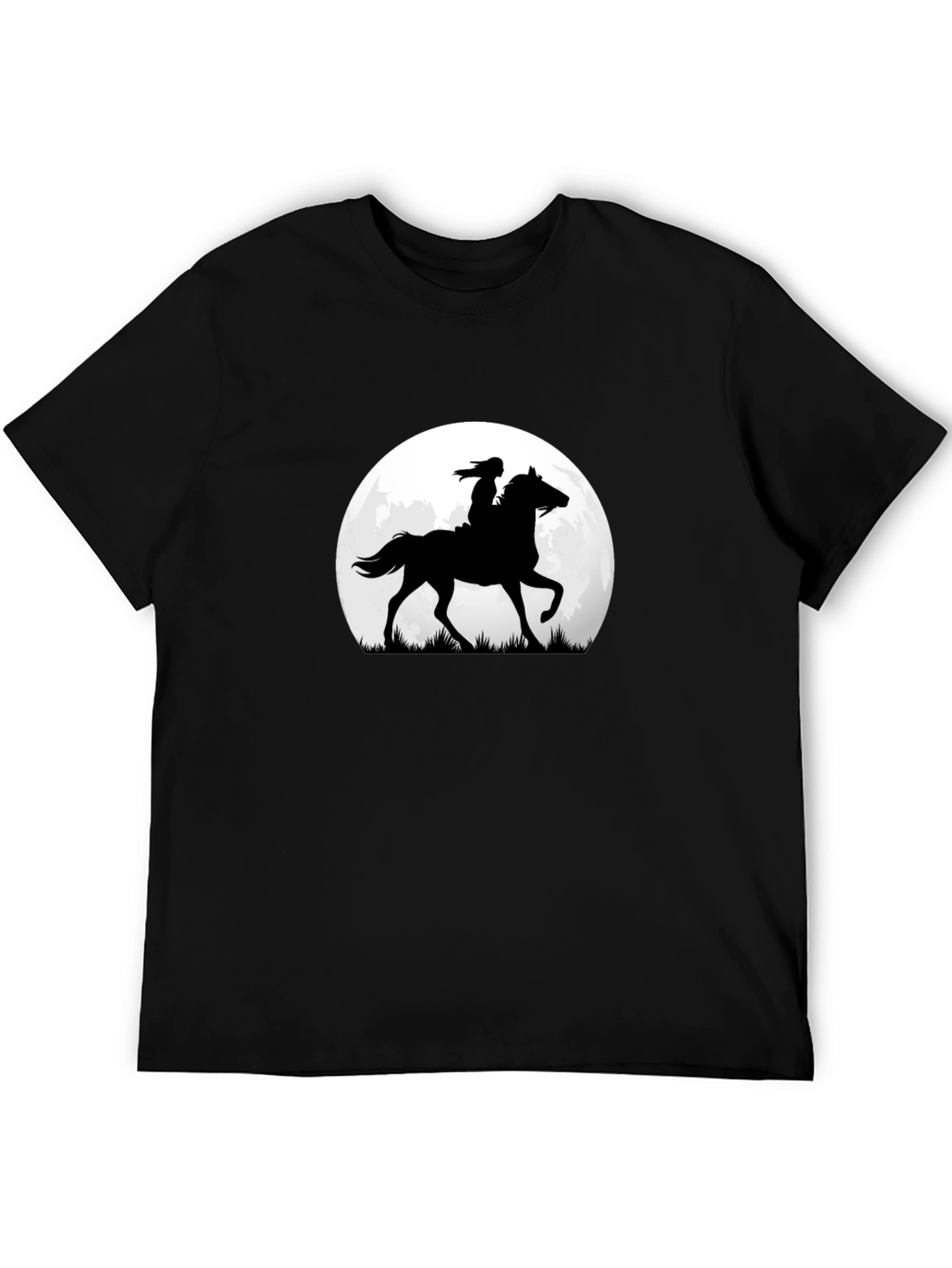 Horse & Rider Silhouette Moon Graphic Tee