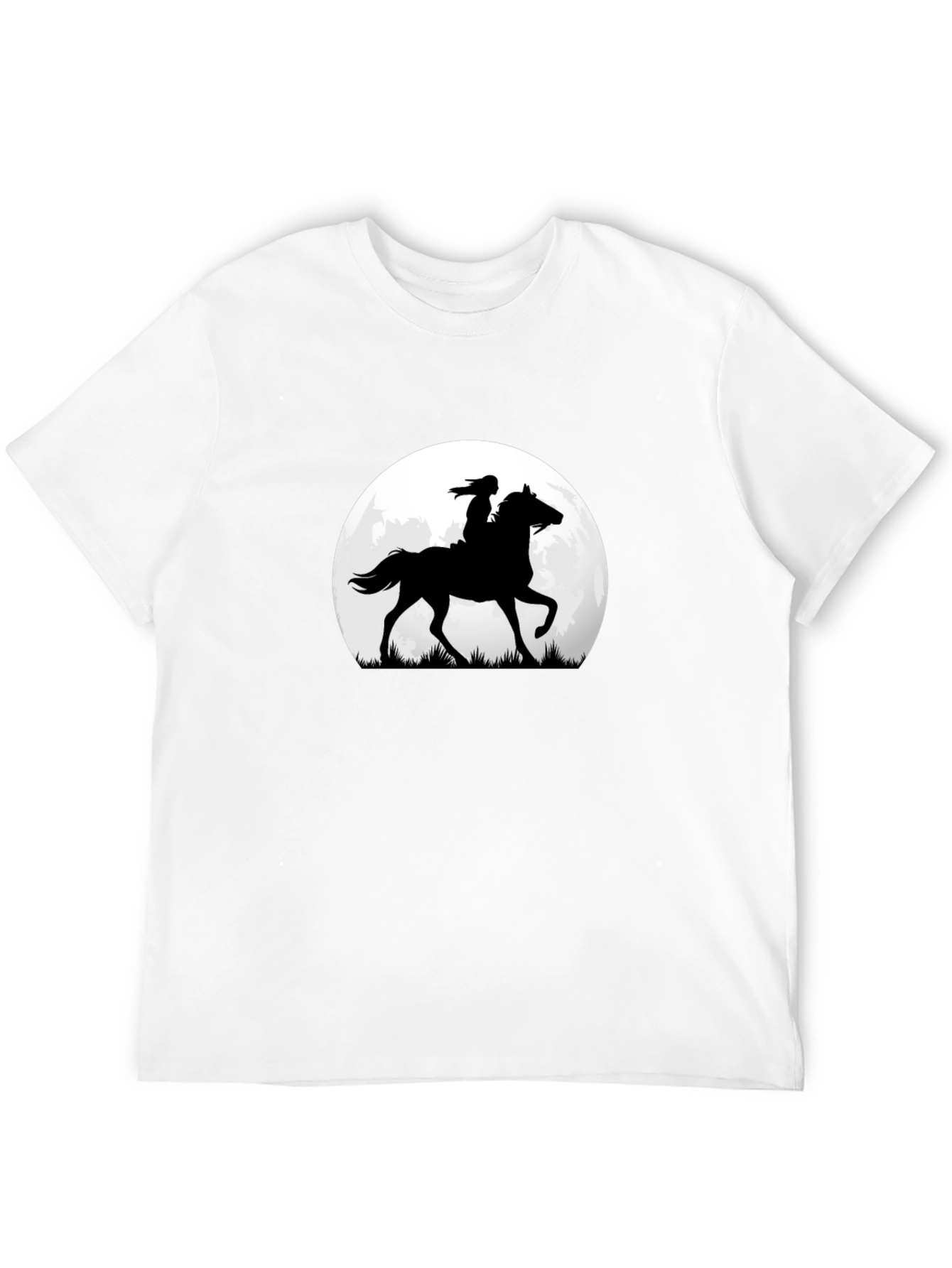 Horse & Rider Silhouette Moon Graphic Tee
