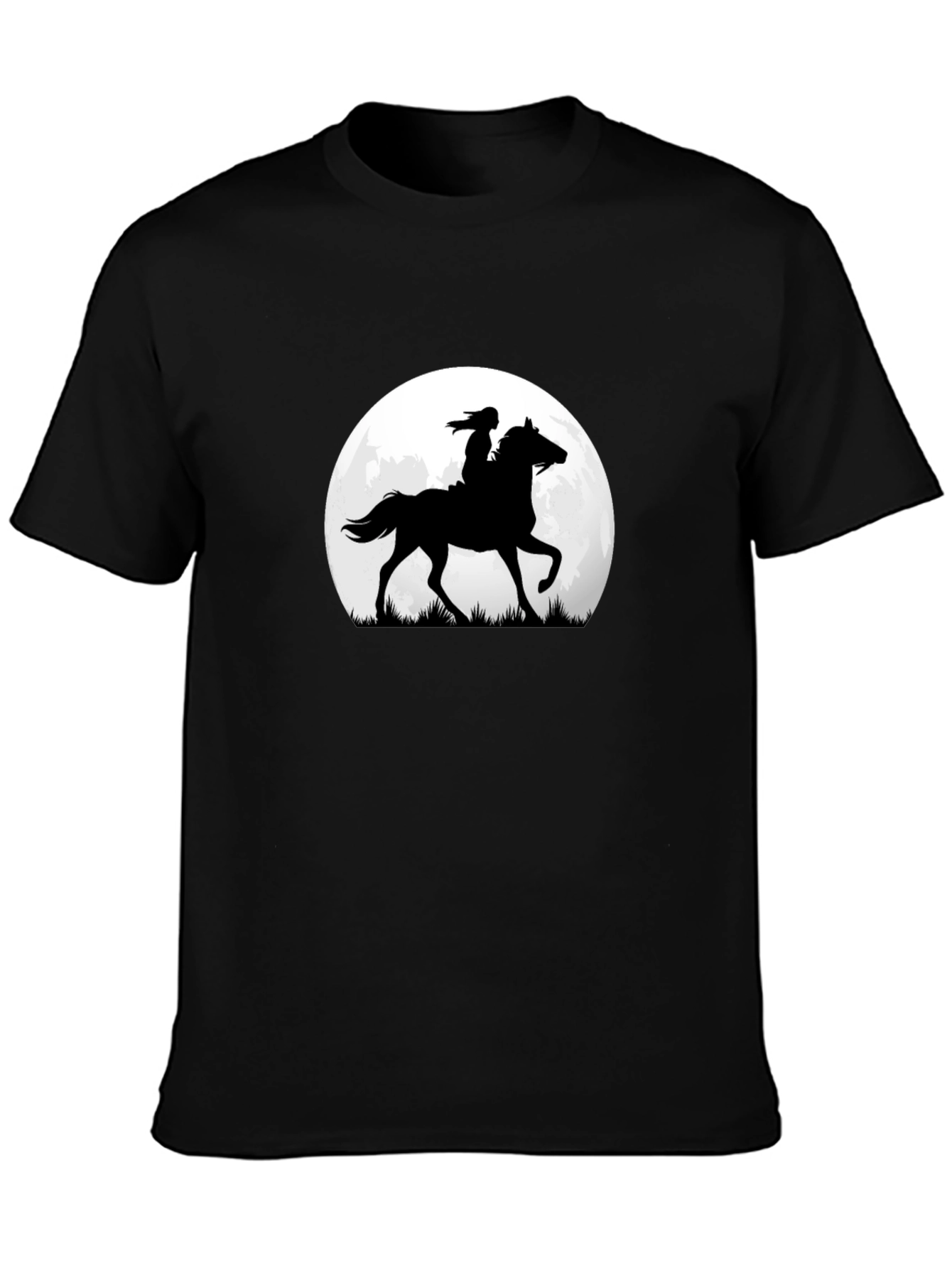Horse & Rider Silhouette Moon Graphic Tee