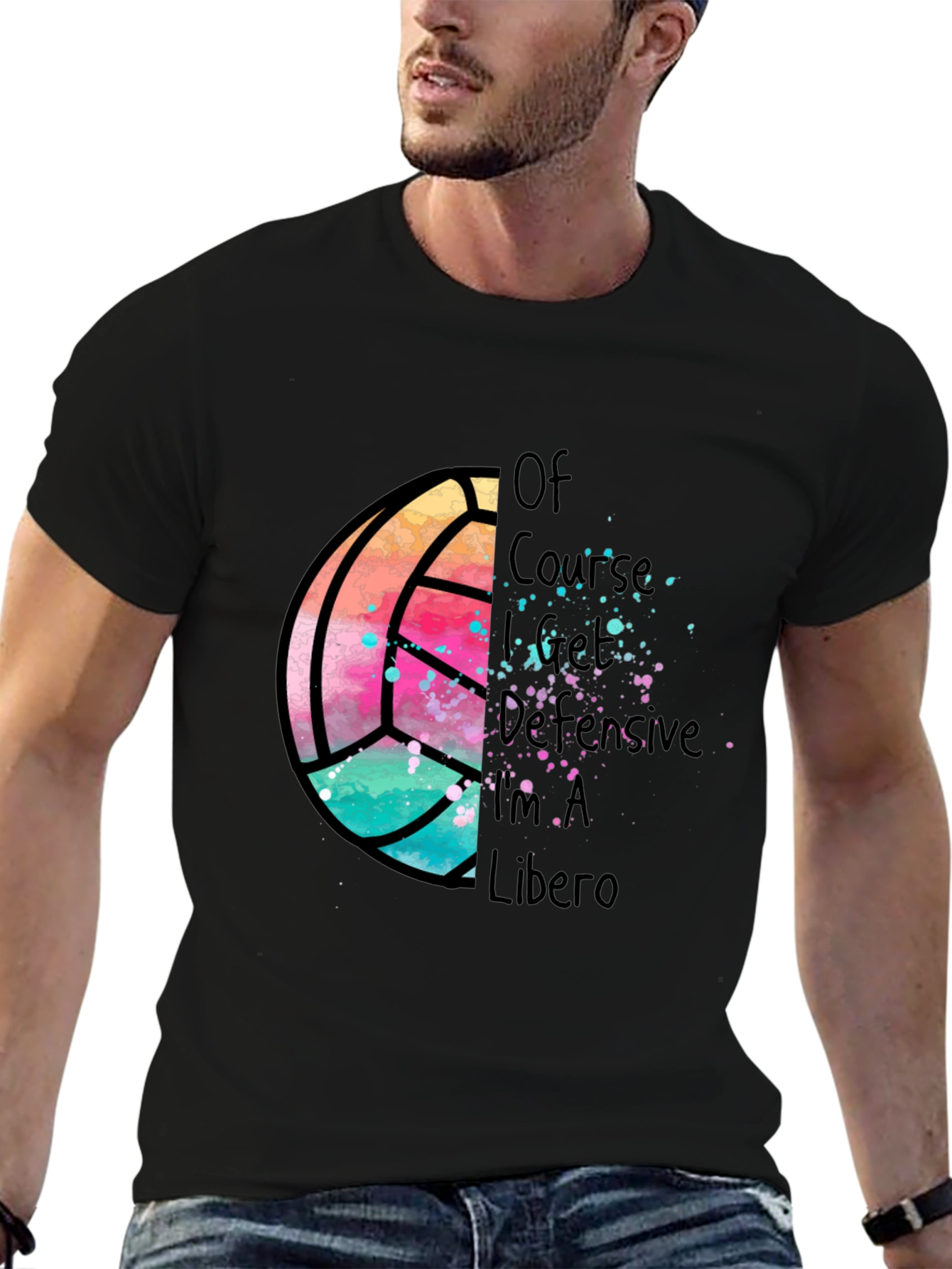 Volleyball Libero Graphic T-Shirt