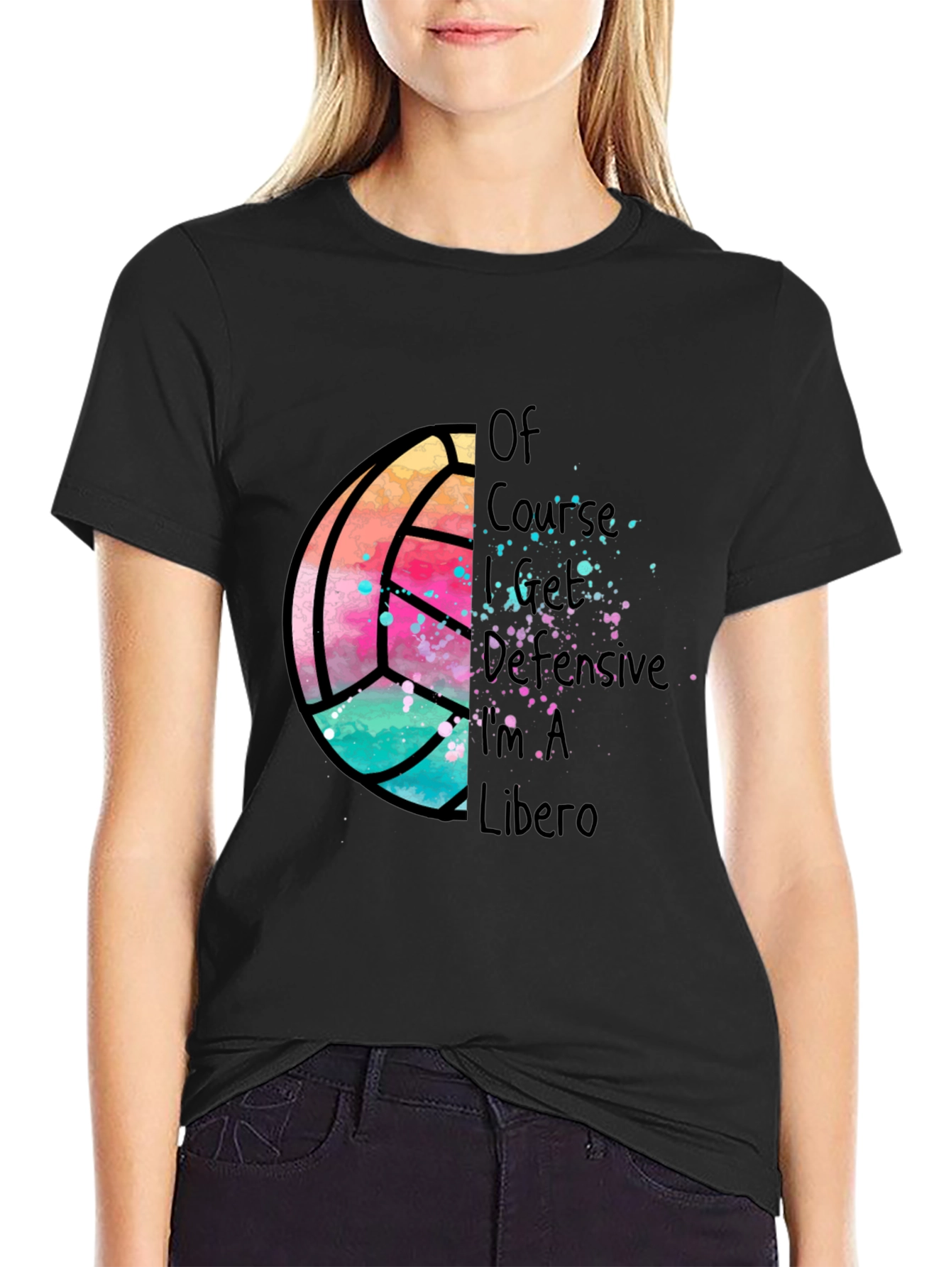 Volleyball Libero Graphic T-Shirt