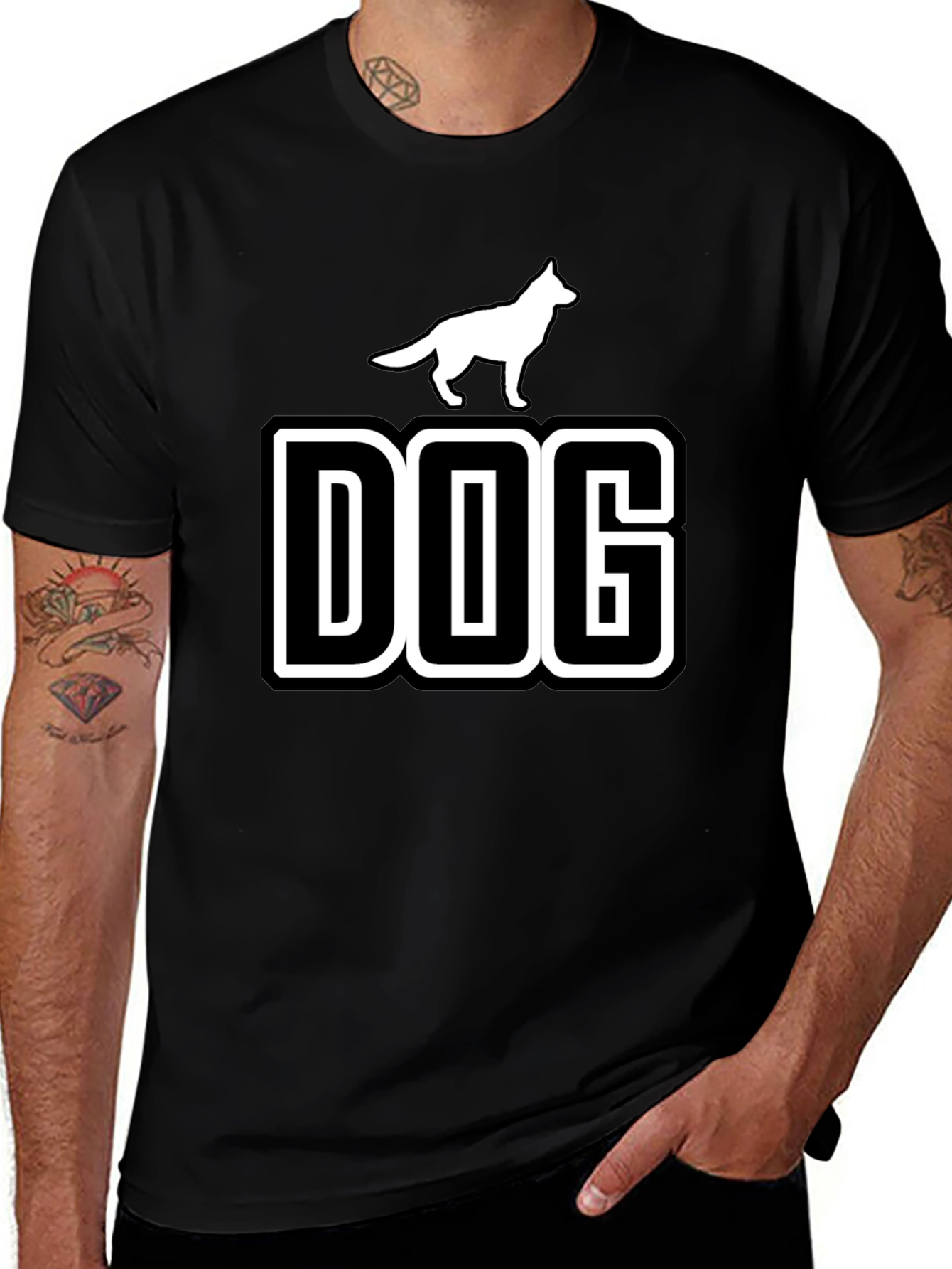 Dog Graphic Tee - Stylish Canine Lover T-Shirt