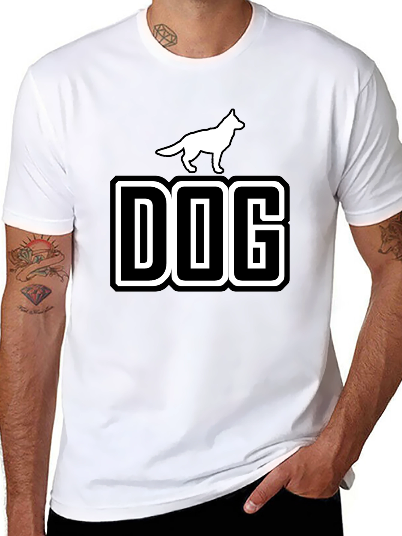 Dog Graphic Tee - Stylish Canine Lover T-Shirt