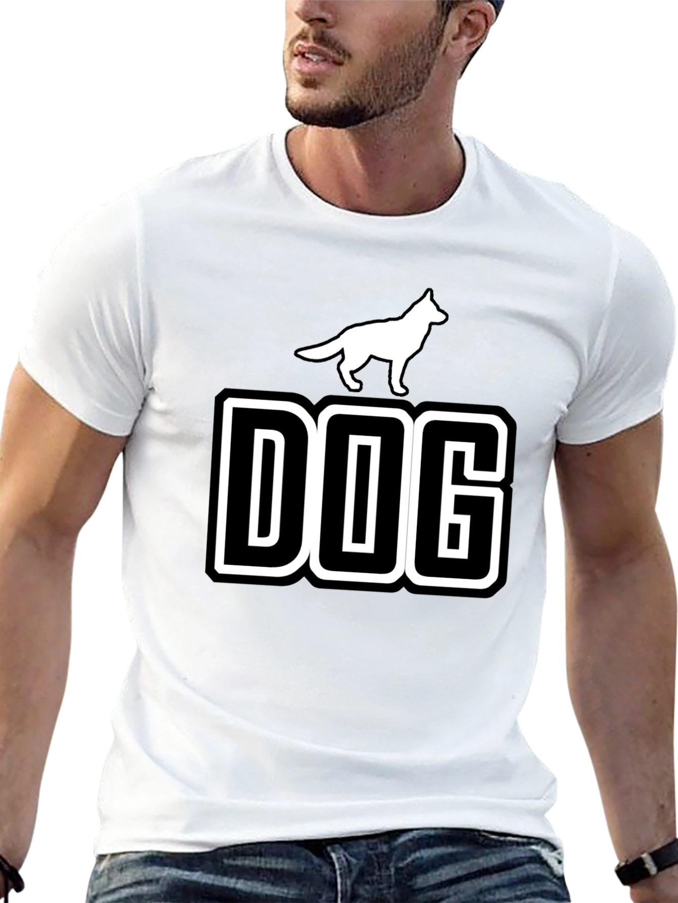 Dog Graphic Tee - Stylish Canine Lover T-Shirt