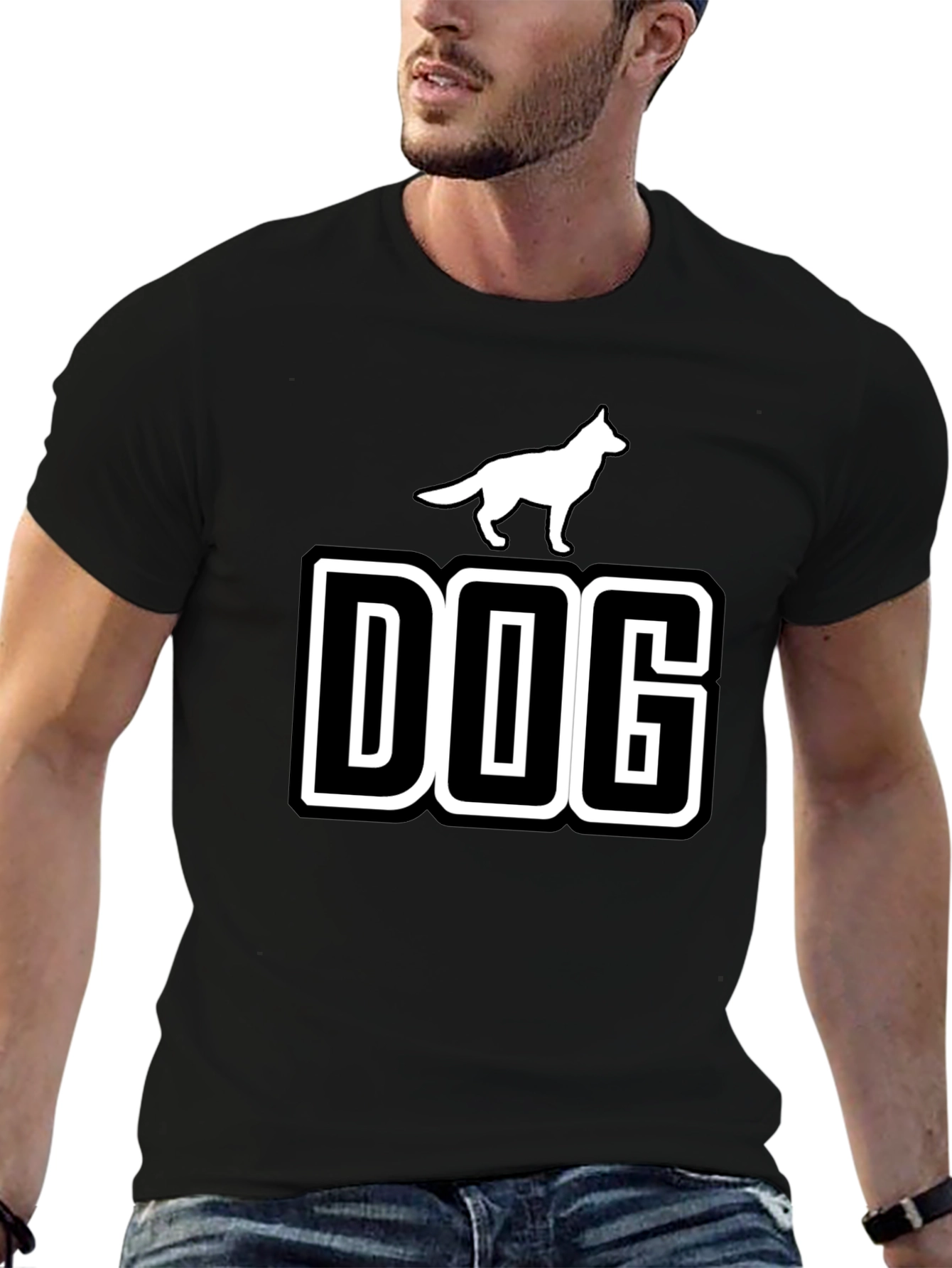 Dog Graphic Tee - Stylish Canine Lover T-Shirt