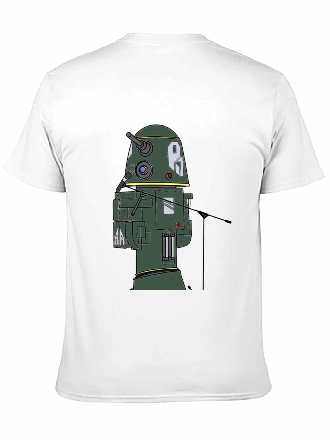 Robot T-Shirt - Black Cotton Blend Tee