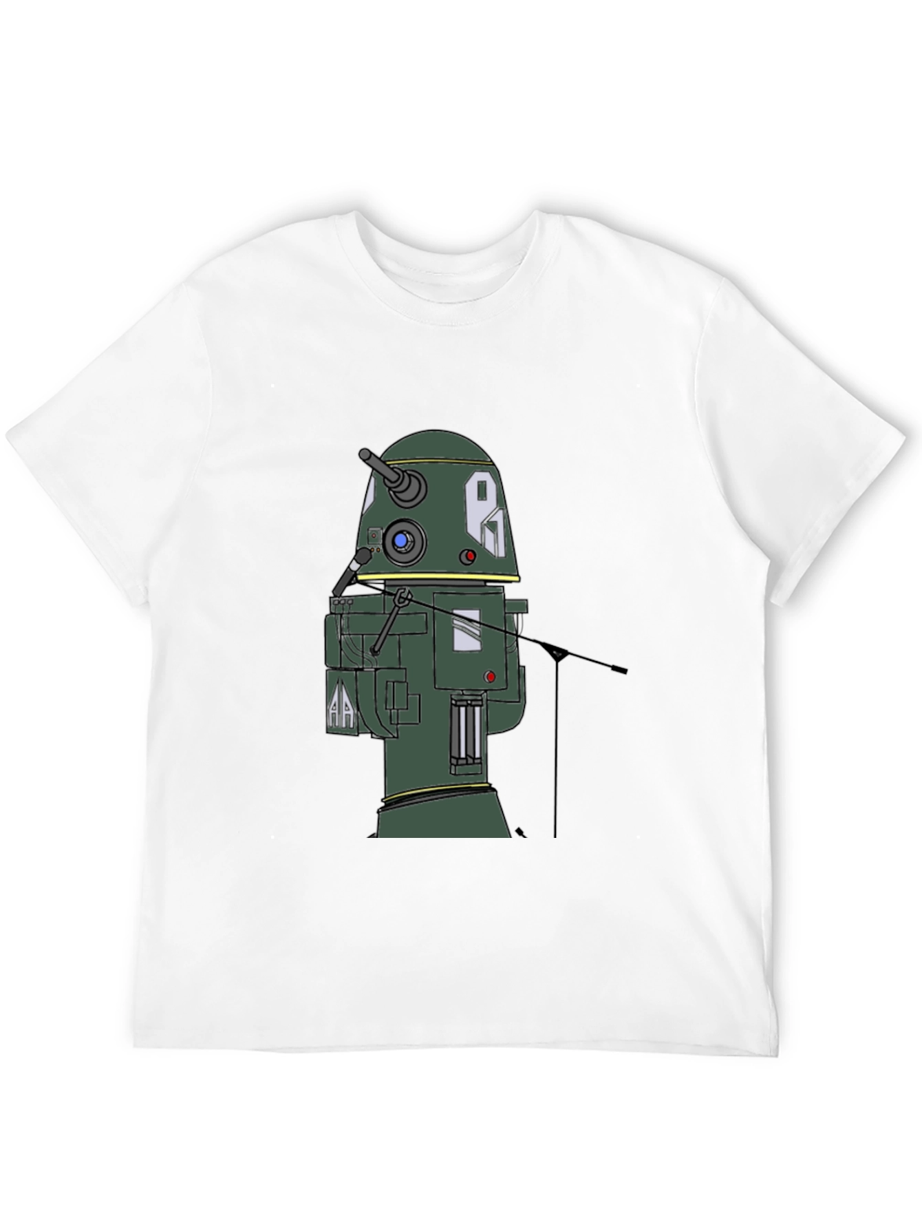 Robot T-Shirt - Black Cotton Blend Tee