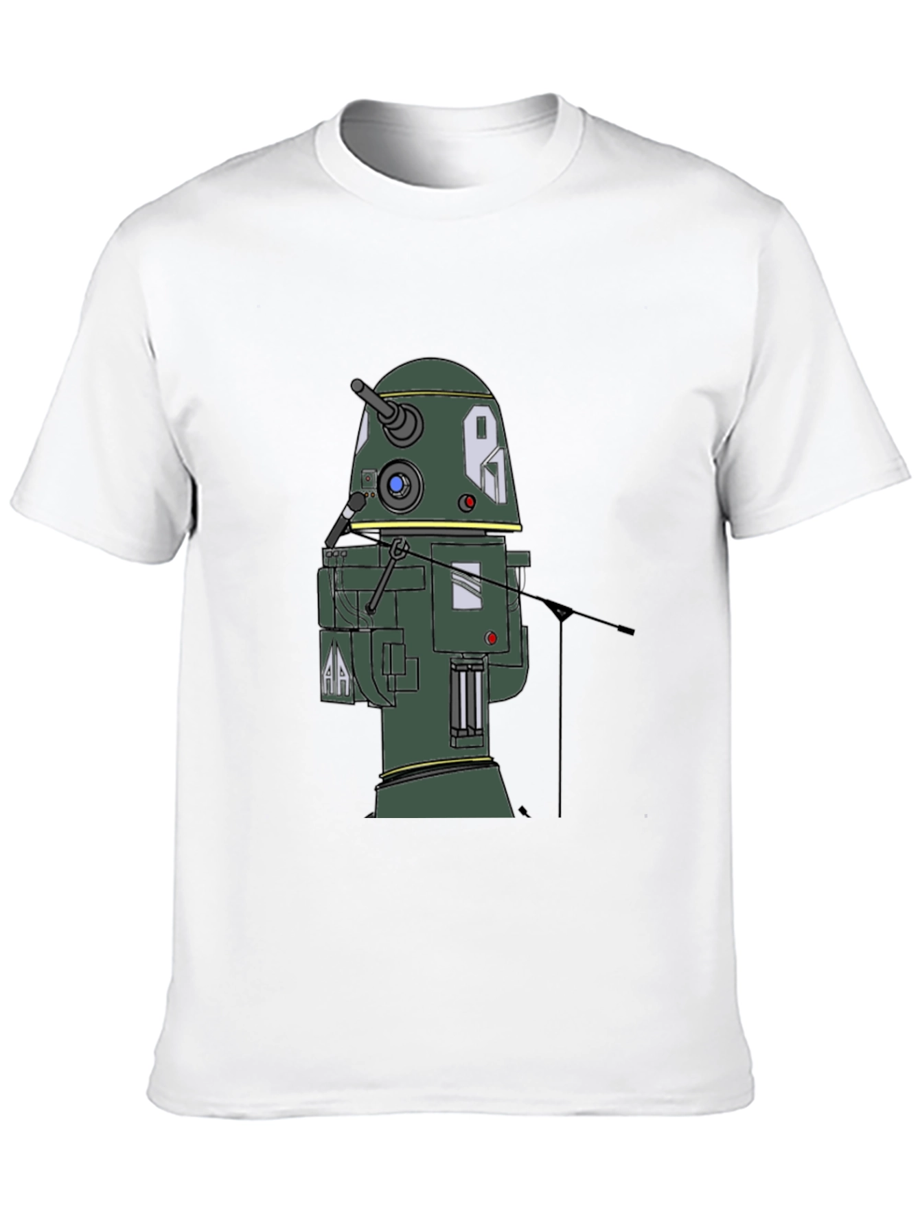 Robot T-Shirt - Black Cotton Blend Tee
