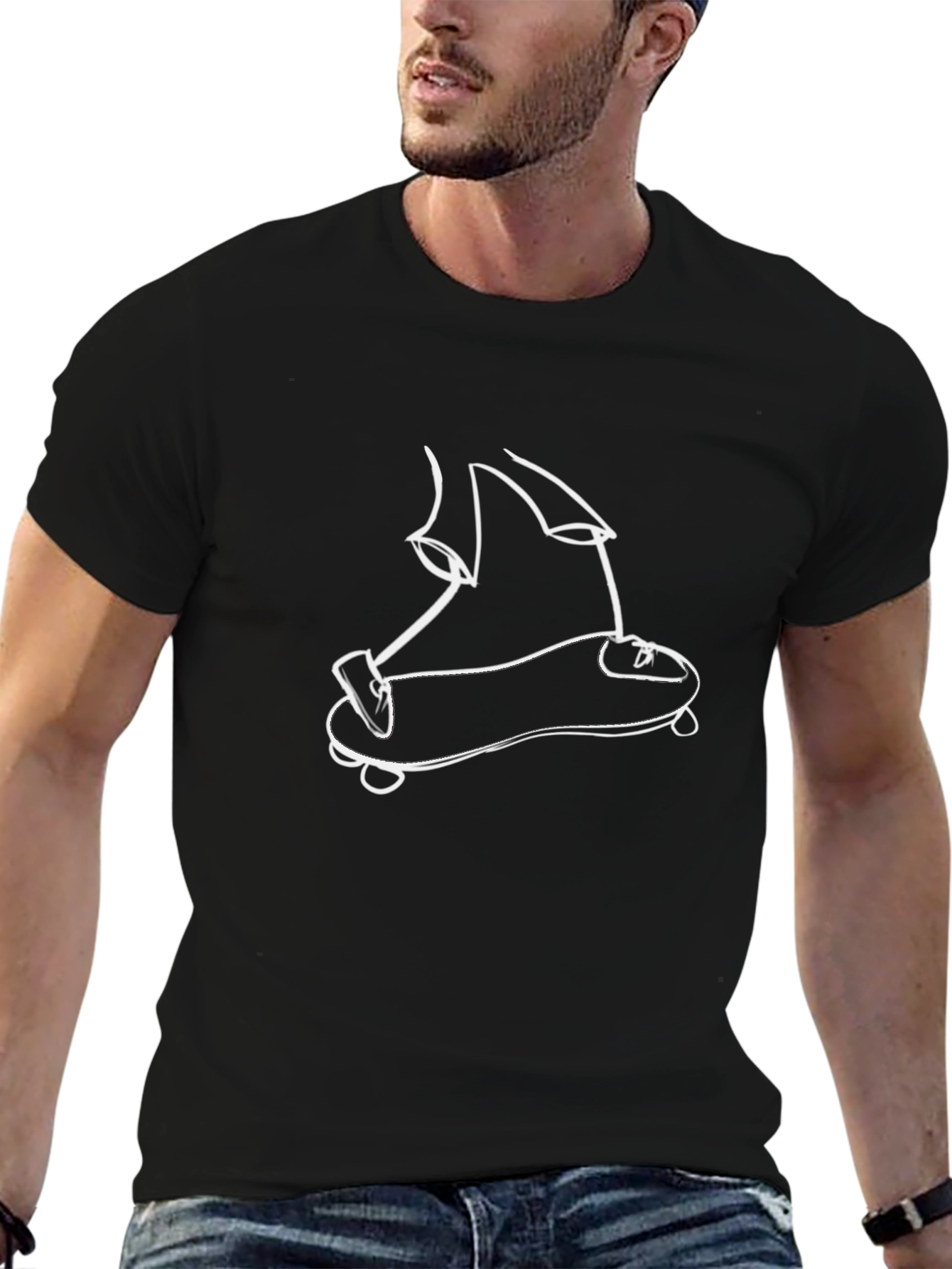 Skateboarder Graphic Tee - Cool & Casual