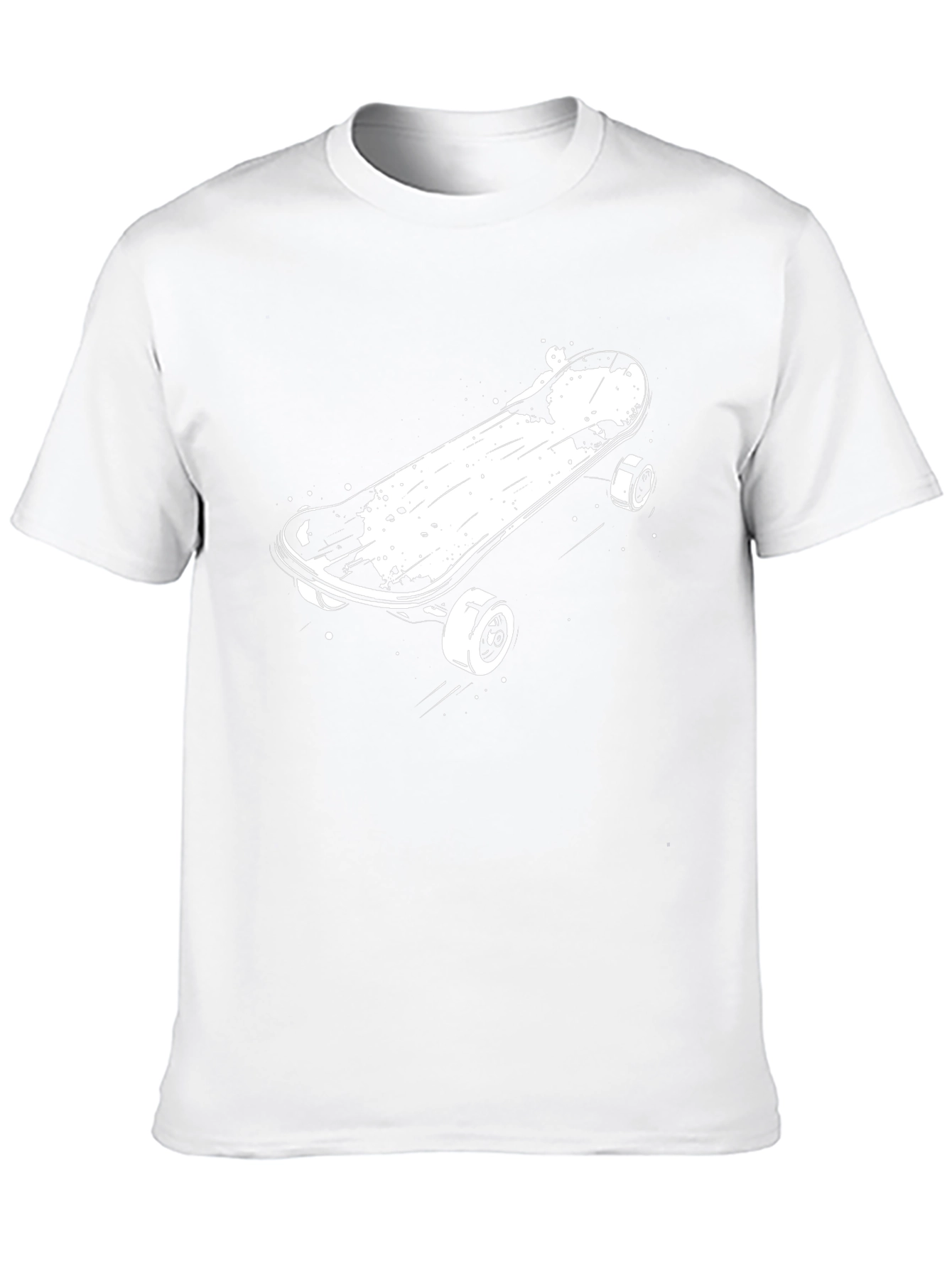 Skateboarding Graphic Tee - Black