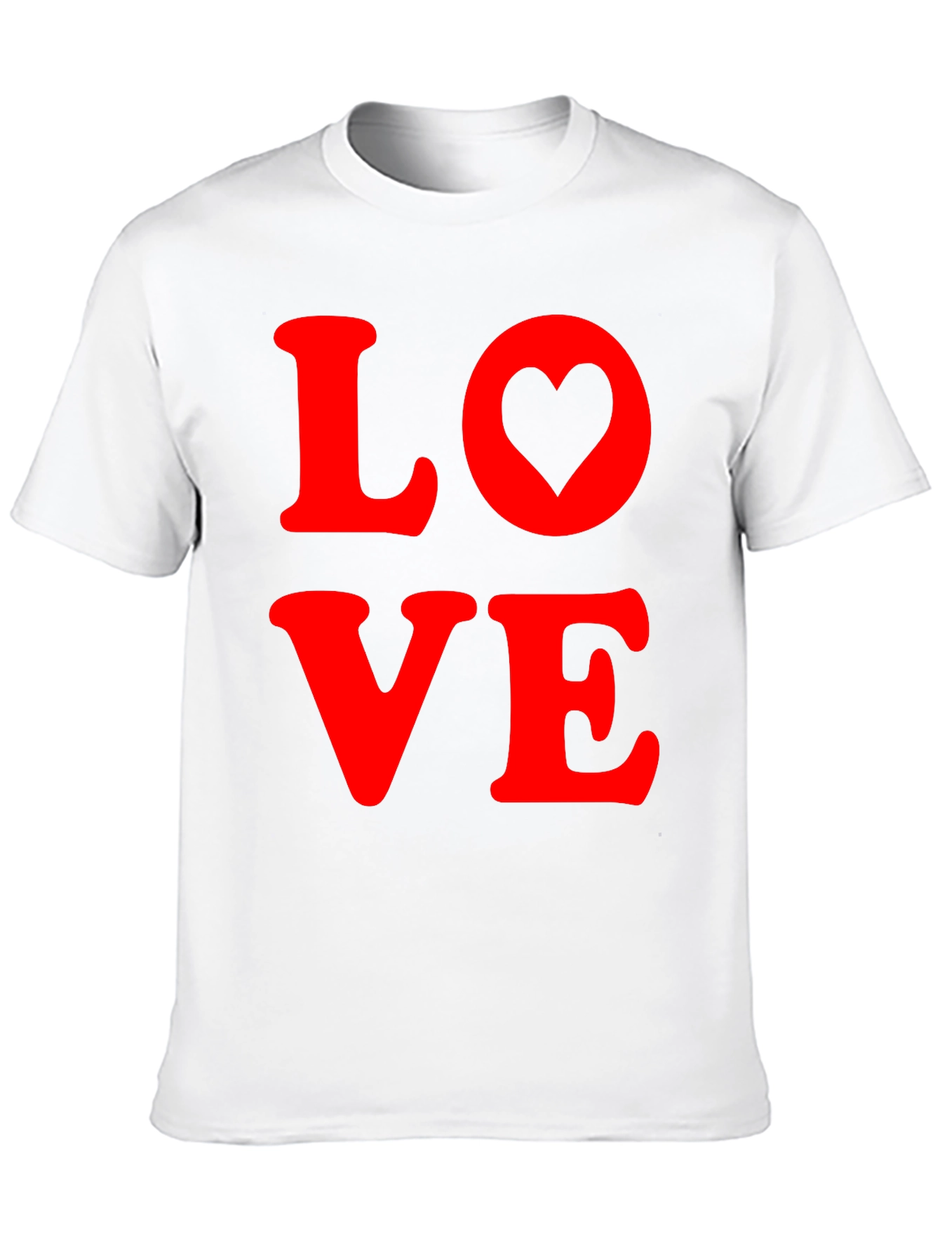 Love Heart Graphic Tee - Soft Cotton Blend