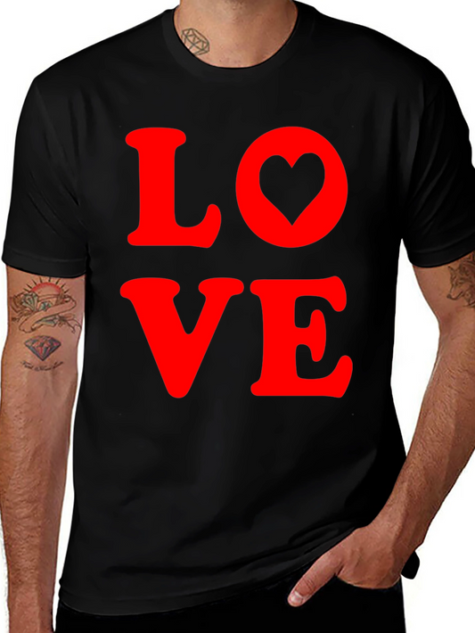 Love Heart Graphic Tee - Soft Cotton Blend