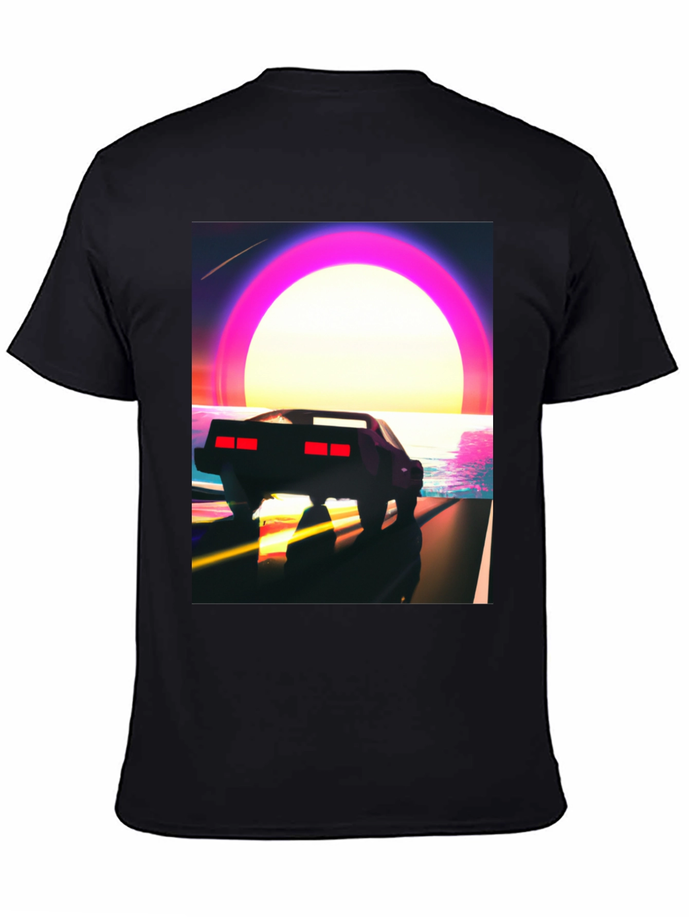 Retro Sunset Drive T-Shirt - Classic Car Design