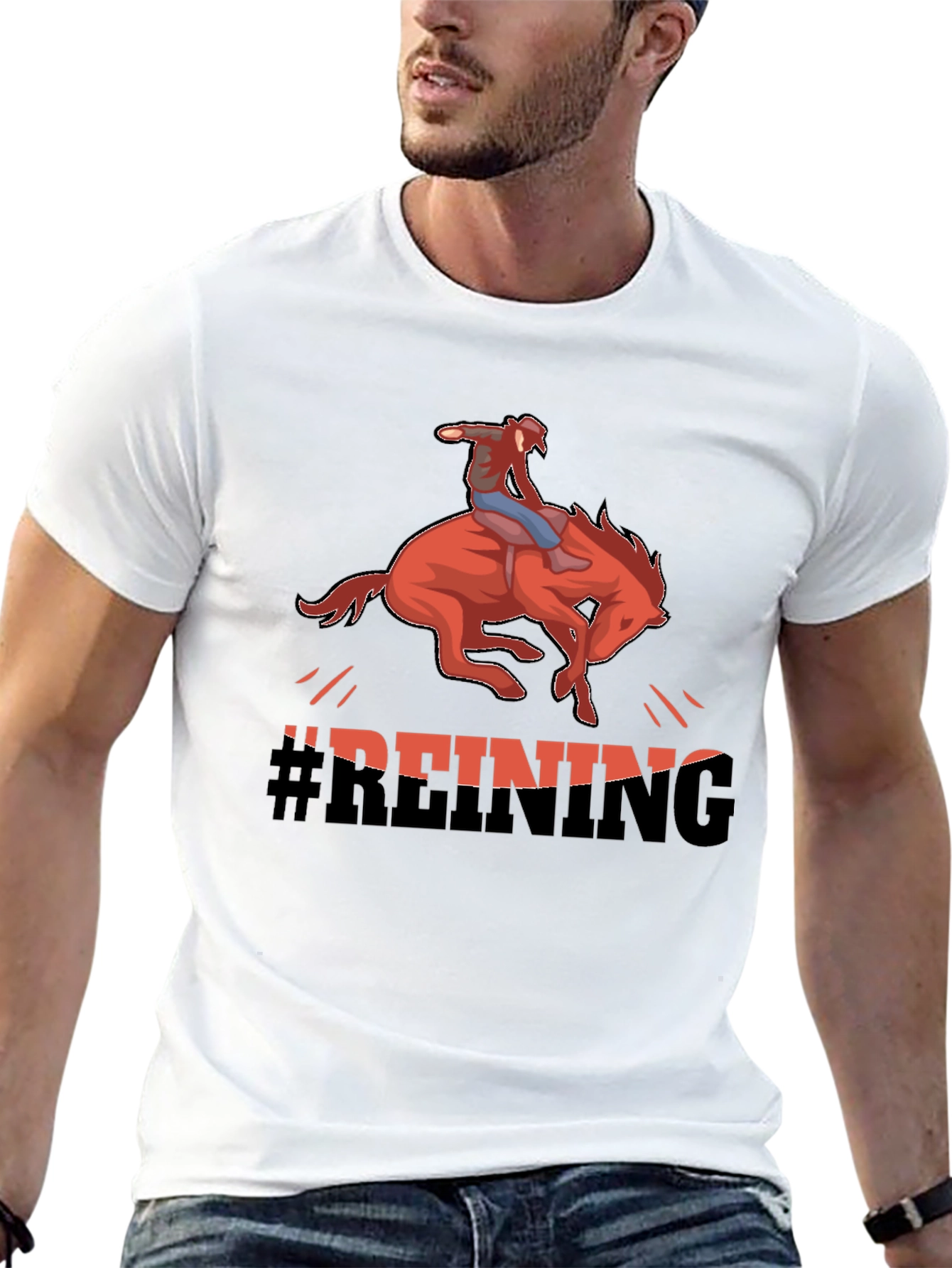 Reining Horse Graphic T-Shirt