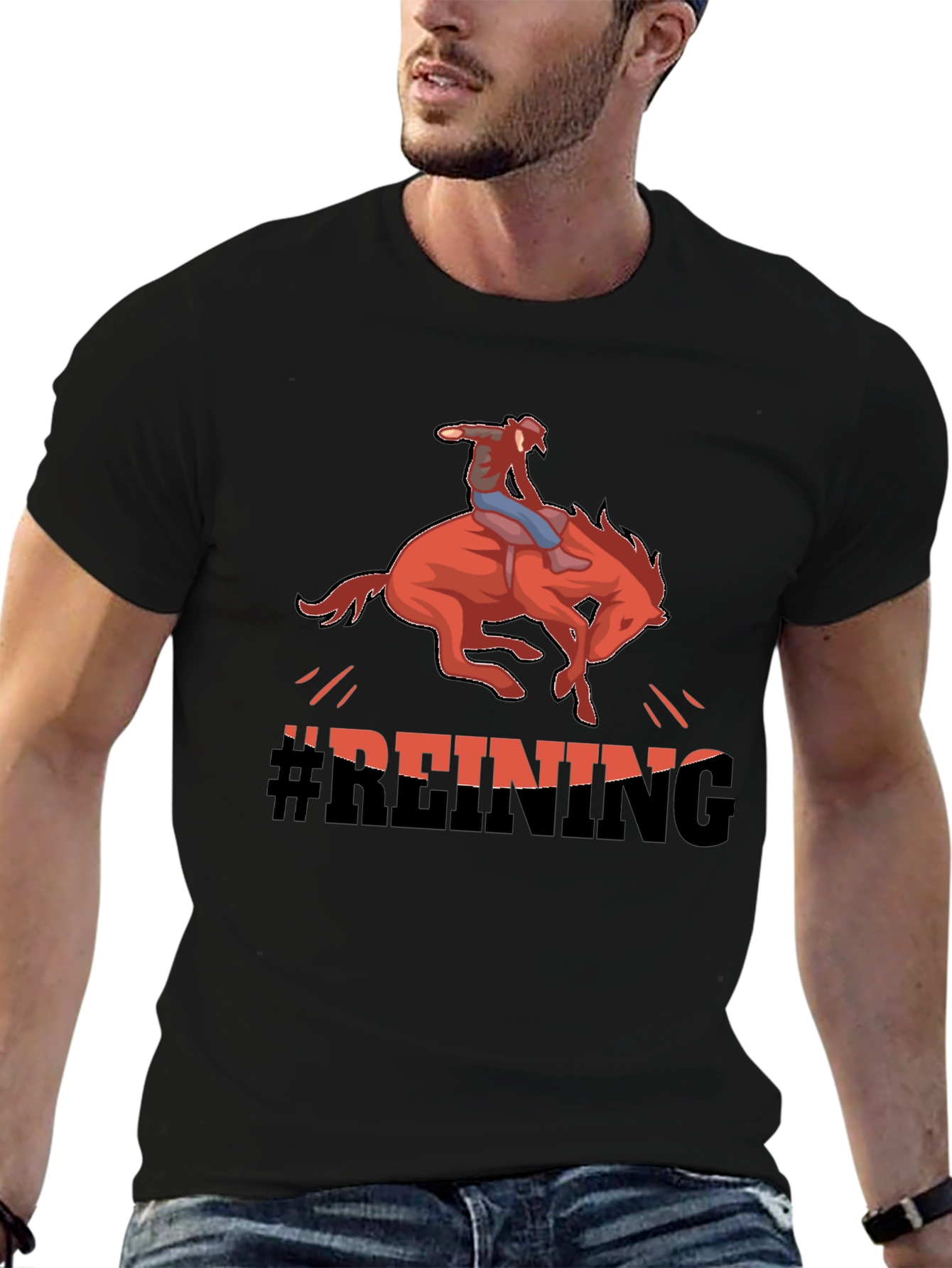 Reining Horse Graphic T-Shirt