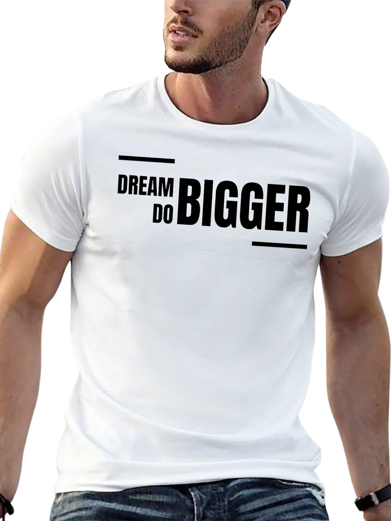 Dream Bigger Graphic Tee - Motivational Shirt