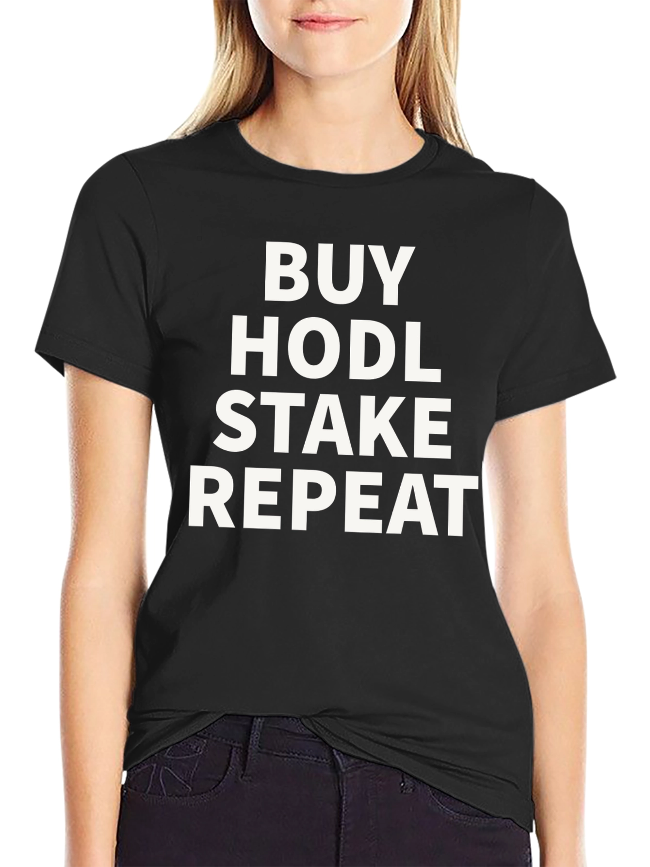 Buy Hodl Stake Repeat Crypto T-Shirt