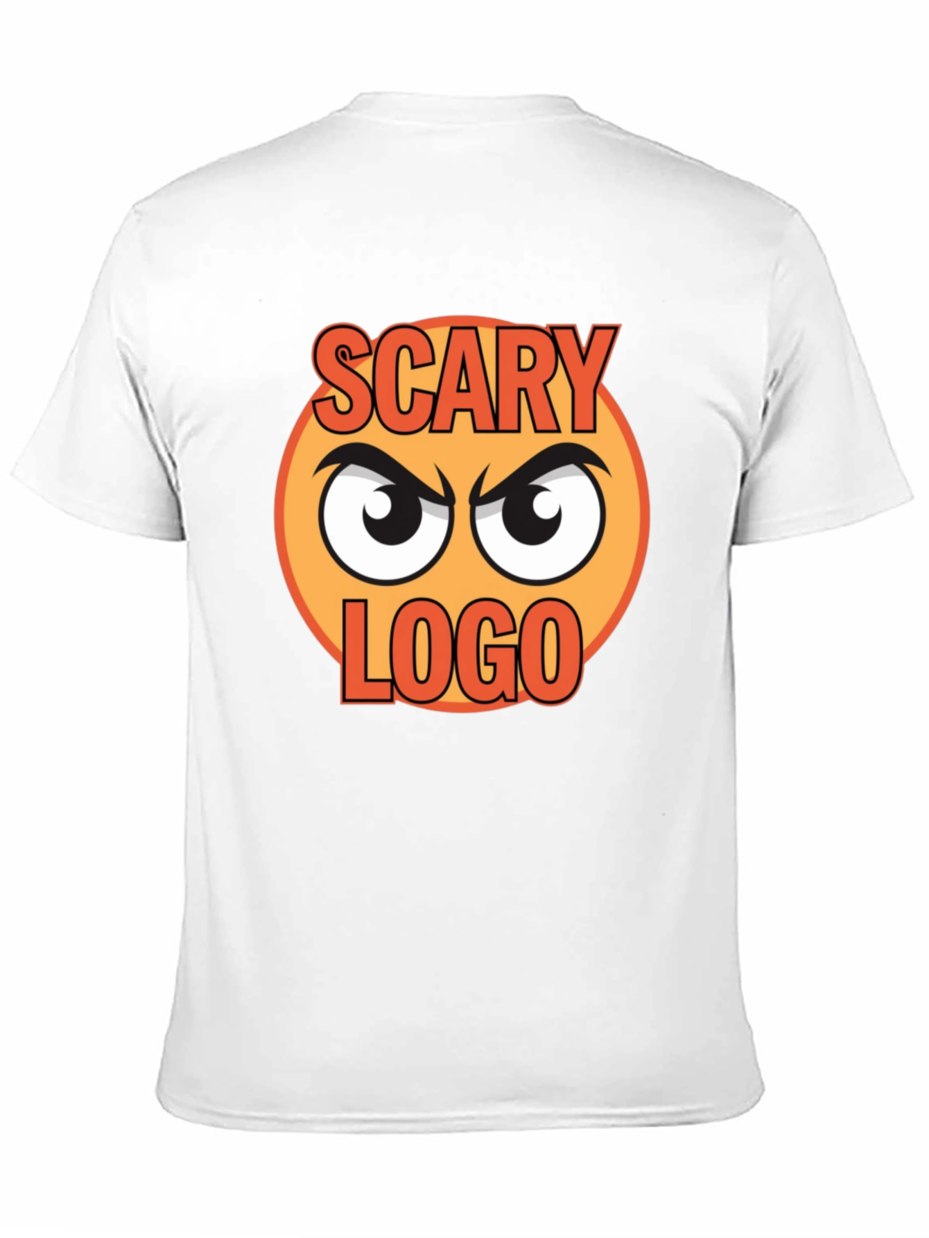Scary Logo Graphic Print Black T-Shirt