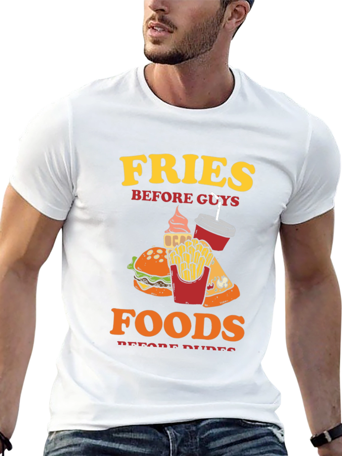 Fries Before Guys T-Shirt - Foodie Tee