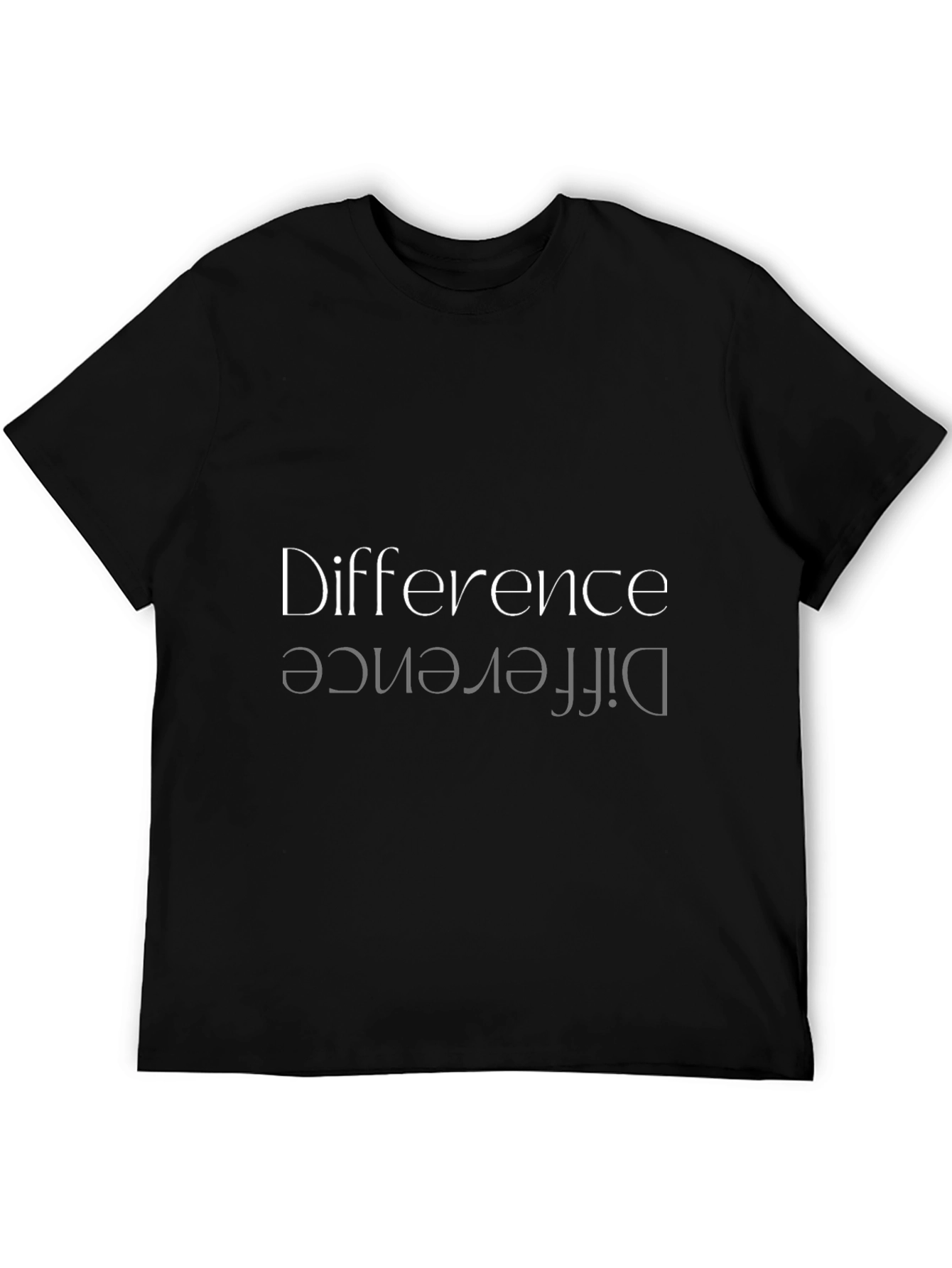 Difference Graphic Tee - Mens Black T-Shirt