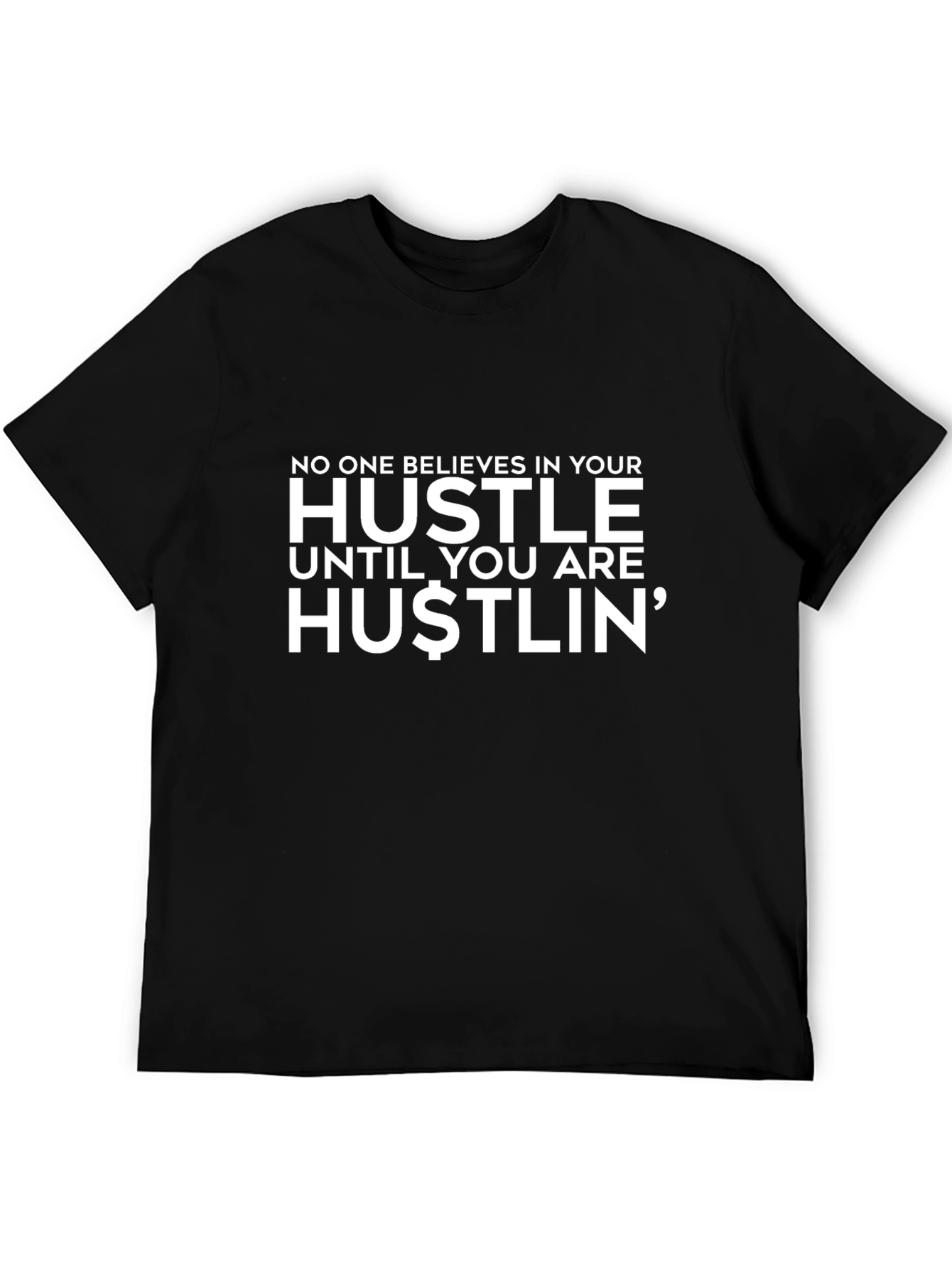 Hustle Black Graphic Tee