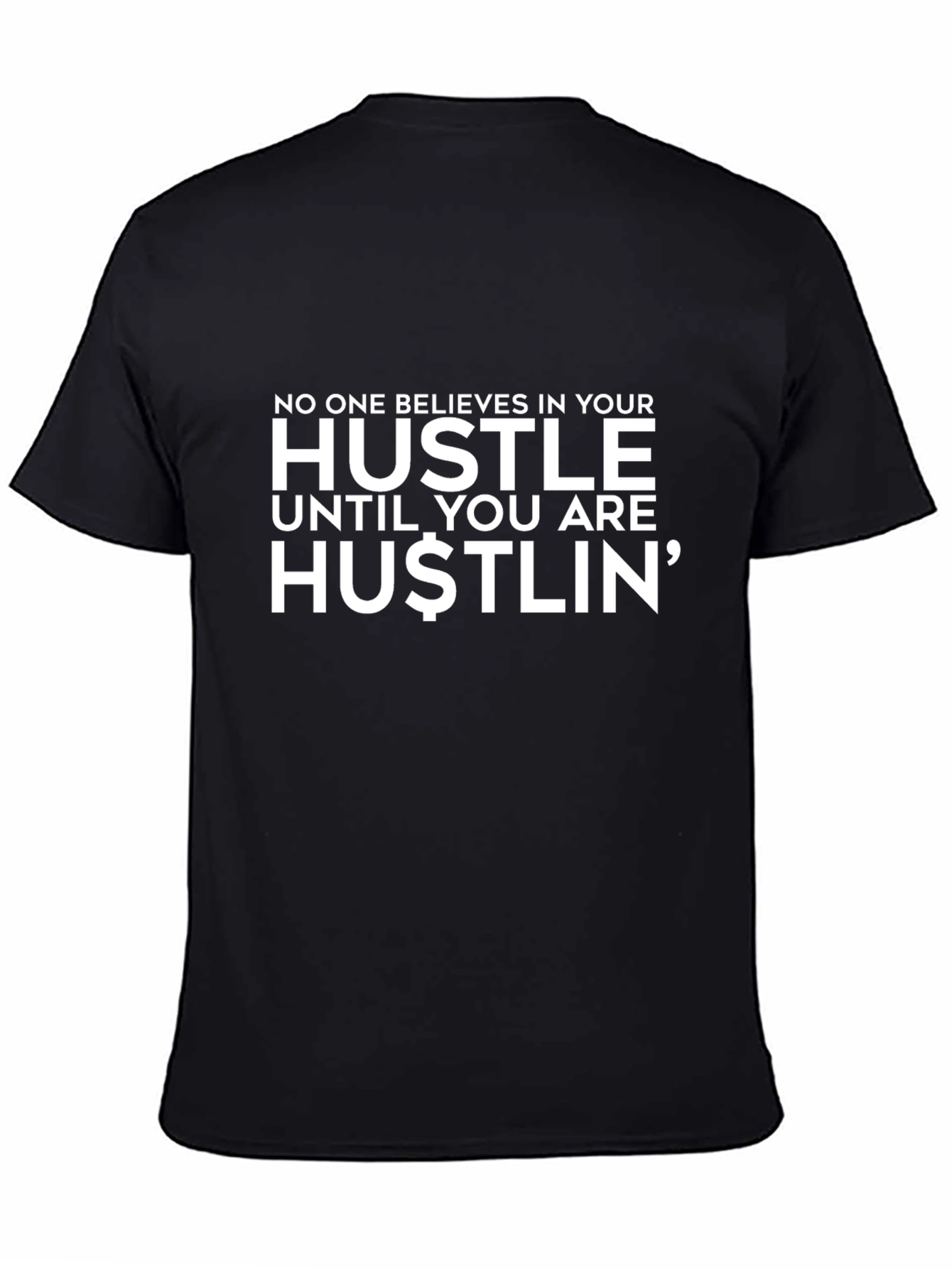 Hustle Black Graphic Tee