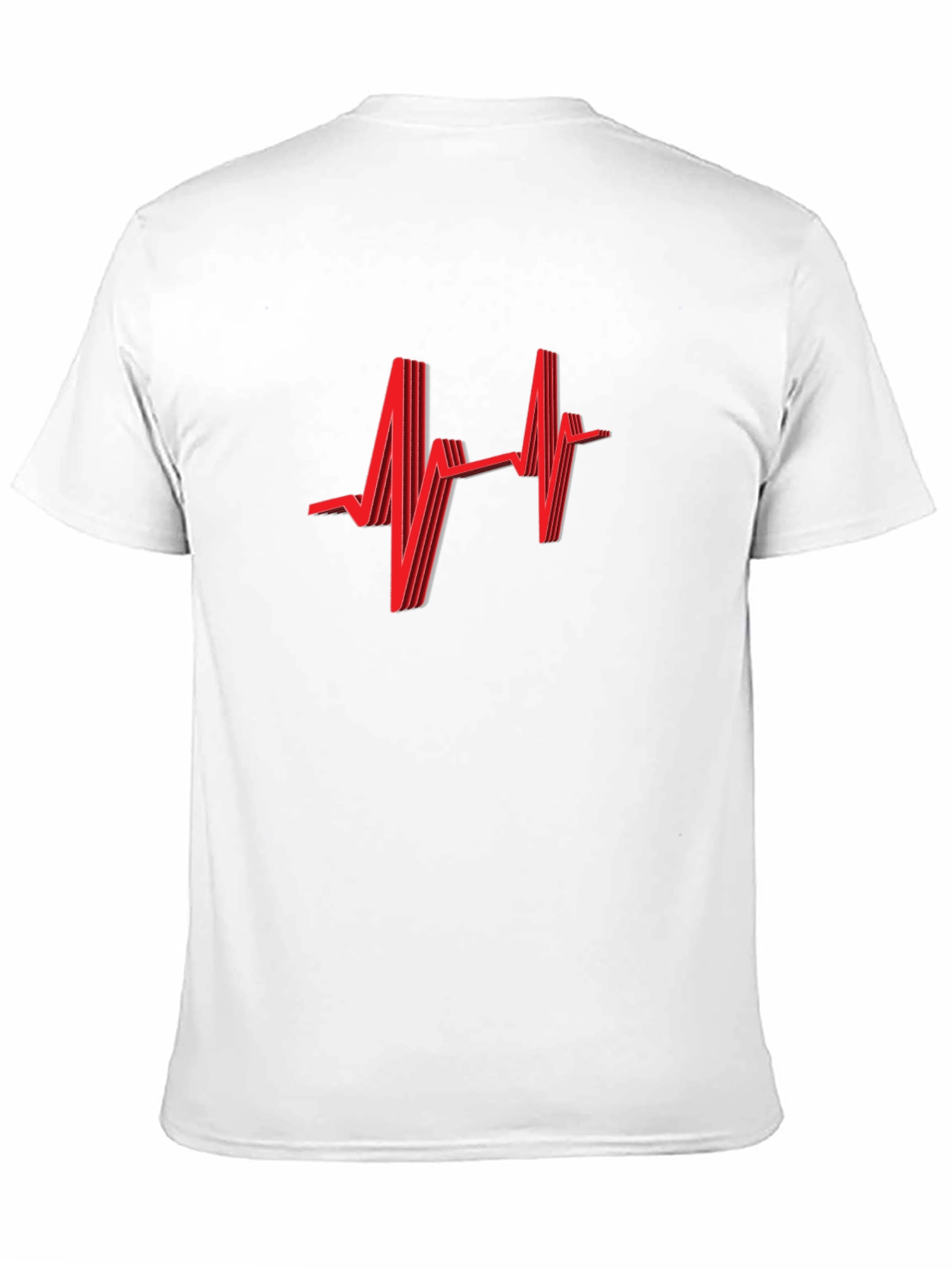 Heartbeat Graphic Tee - Stylish Black T-Shirt