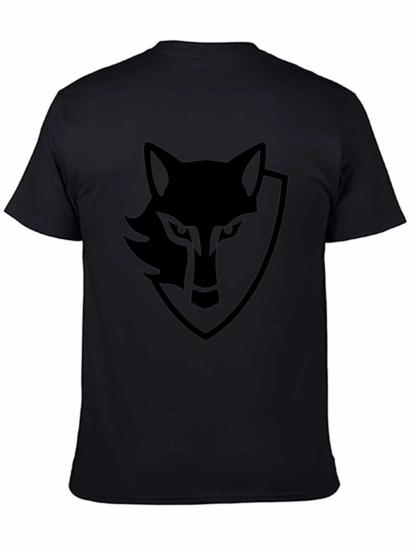 Black Wolf Graphic Tee - Mens Stylish Casual Shirt