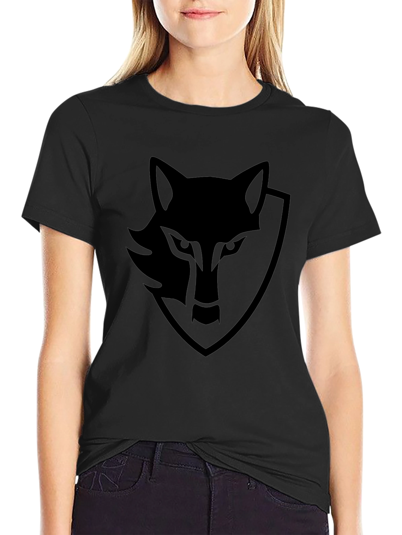 Black Wolf Graphic Tee - Mens Stylish Casual Shirt