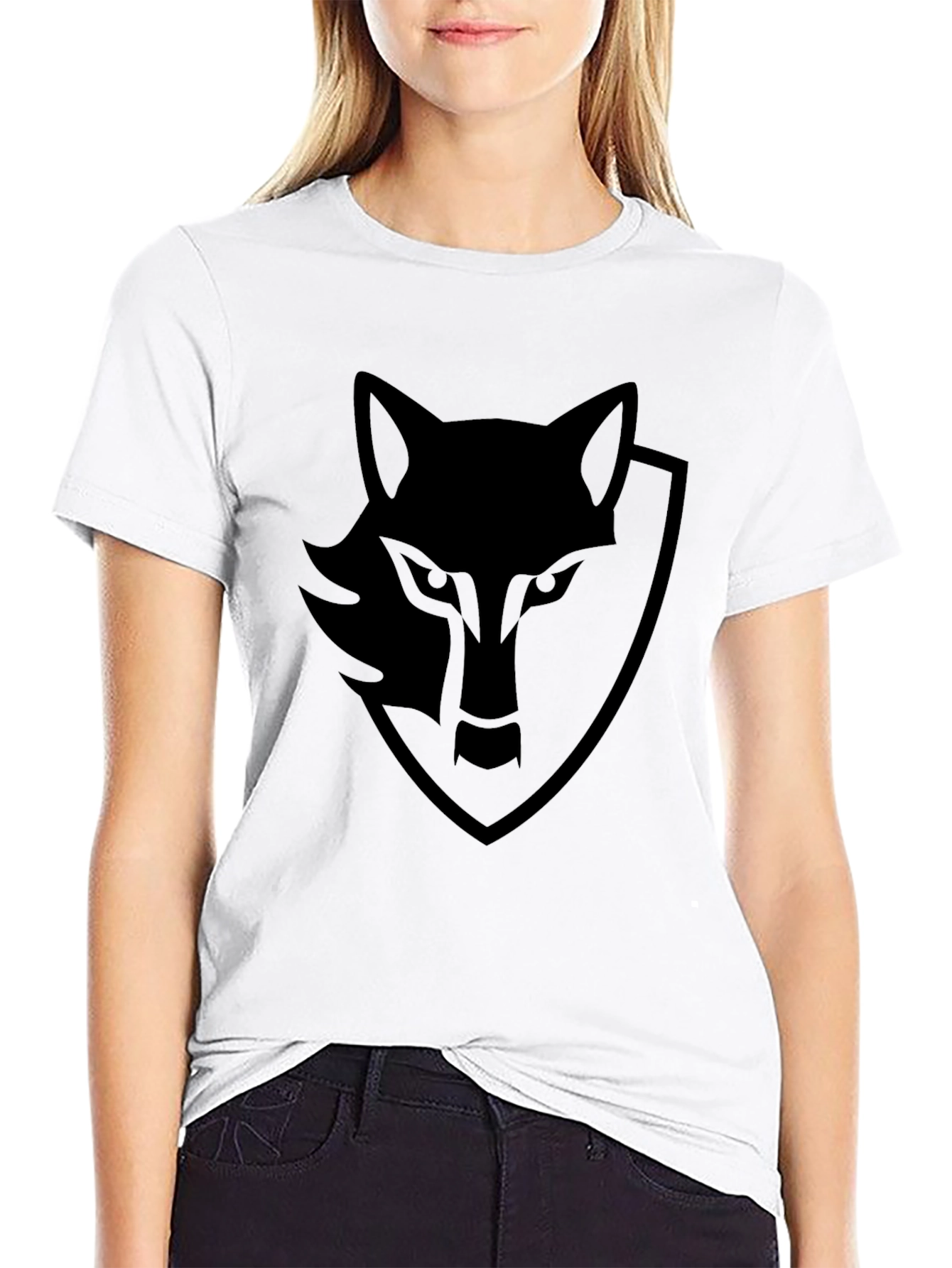 Black Wolf Graphic Tee - Mens Stylish Casual Shirt