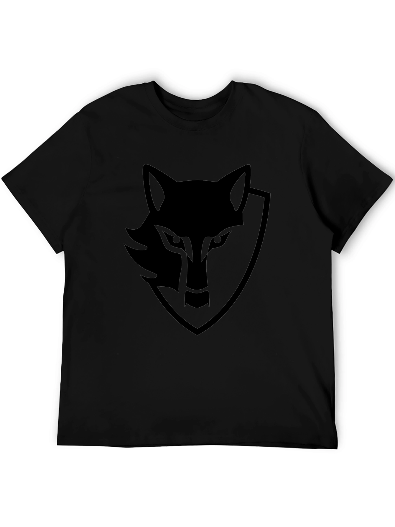 Black Wolf Graphic Tee - Mens Stylish Casual Shirt