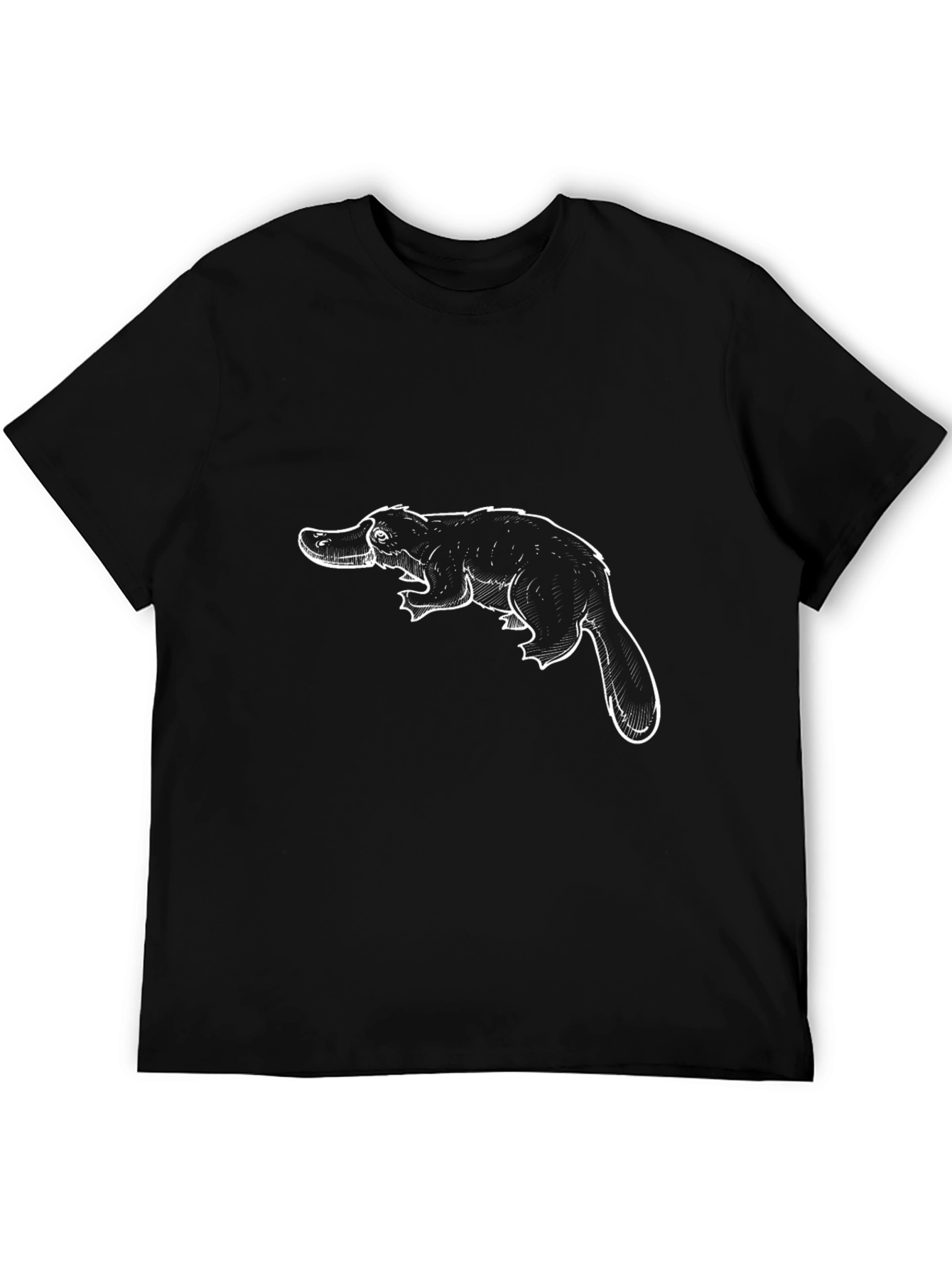 Platypus Graphic Tee - Black Cotton T-Shirt